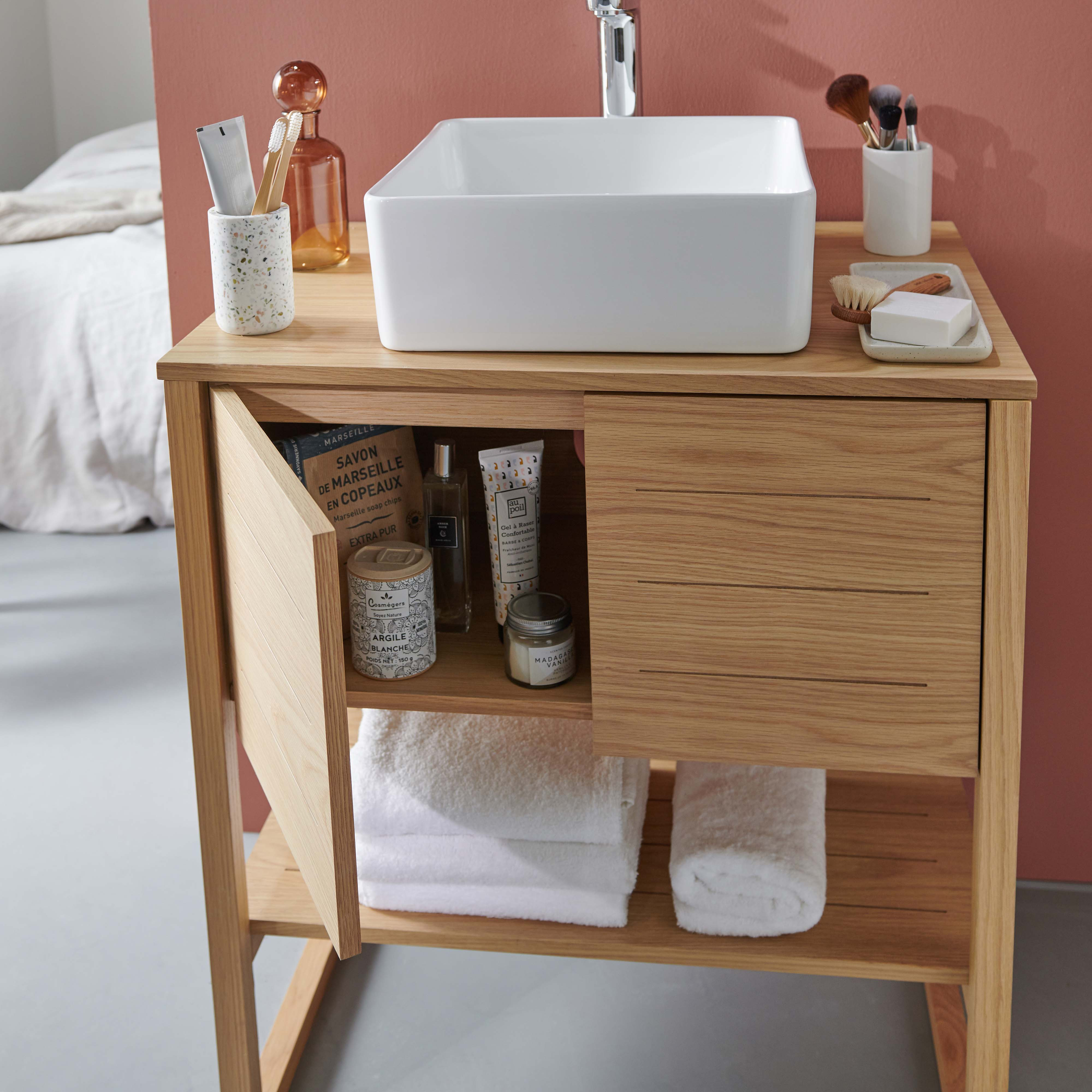 Meuble de salle de bain sous vasque 70 cm ATOLL