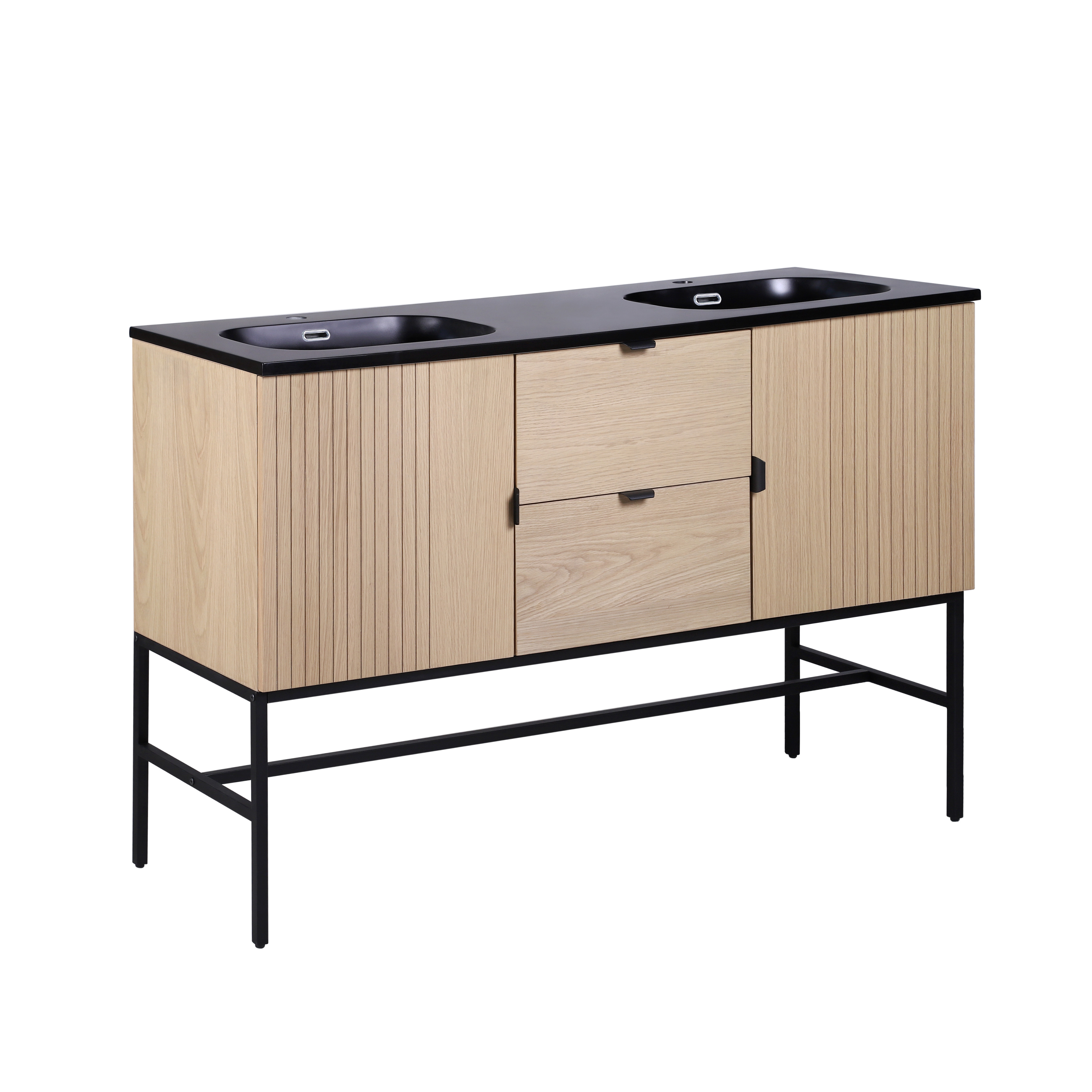 Meuble de salle de bain 140 cm à pieds STUDIO avec vasque