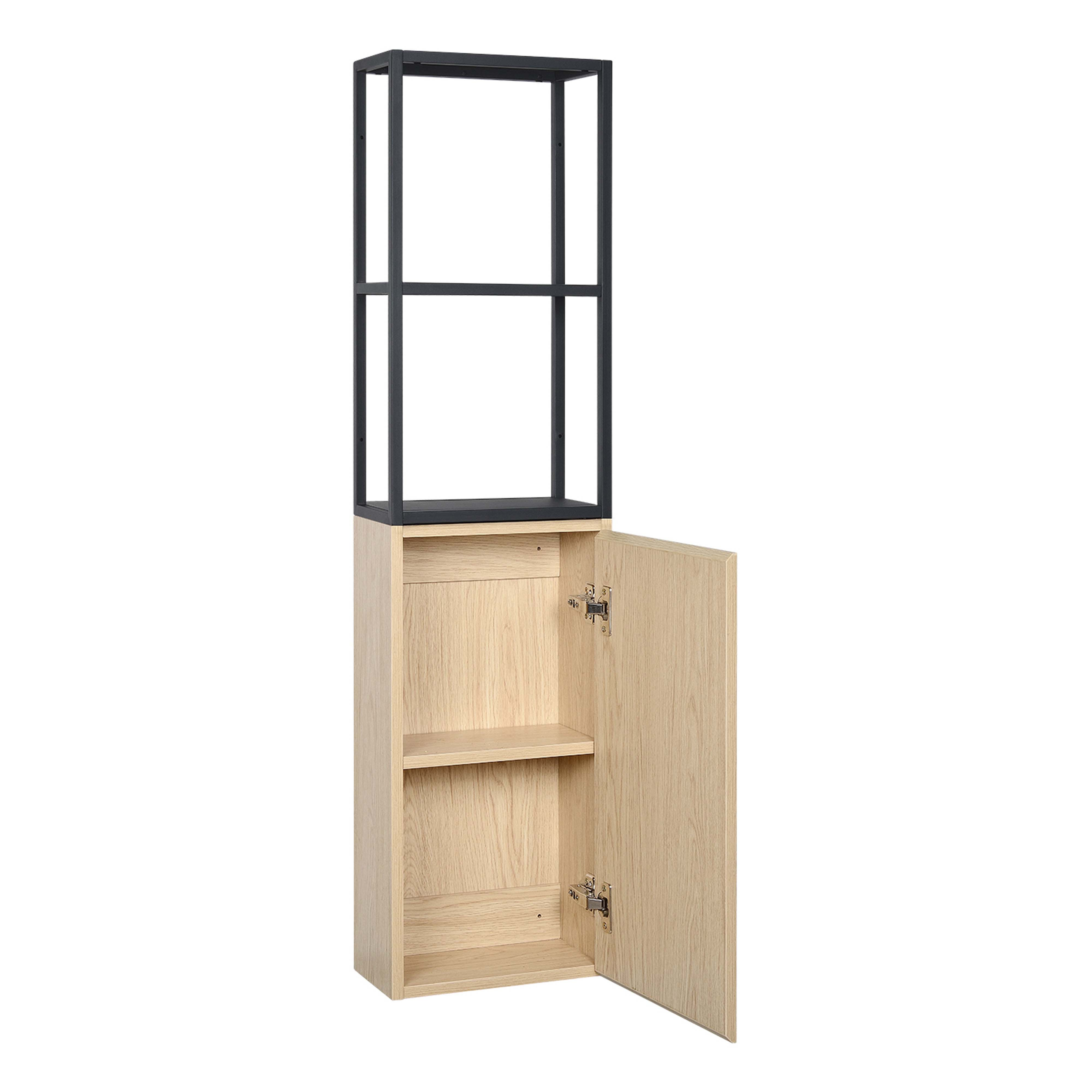 Meuble de salle de bain 70 cm EDISSON avec colonne, miroir et vasque
