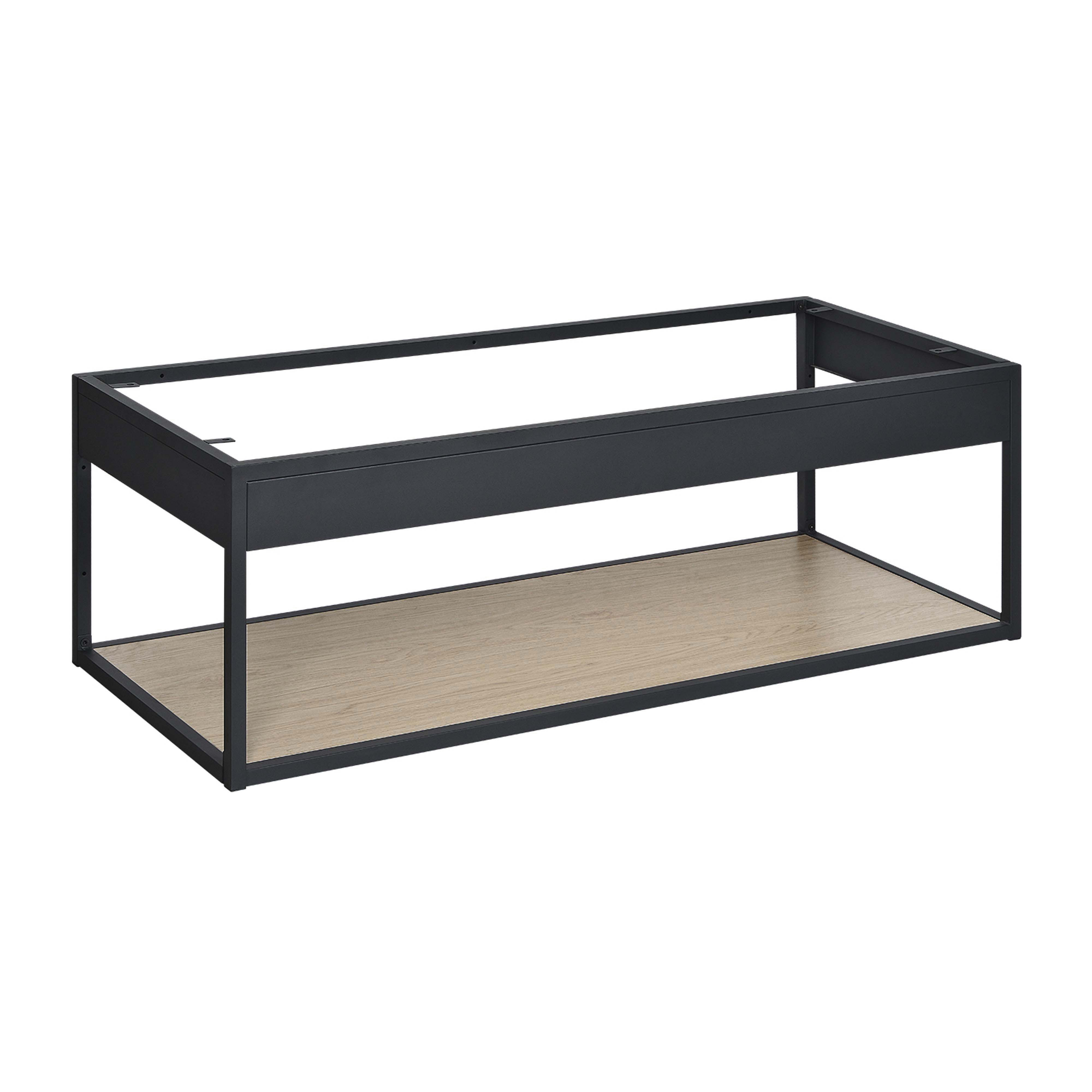 Meuble de salle de bain en métal et bois avec plan 120 cm WILL