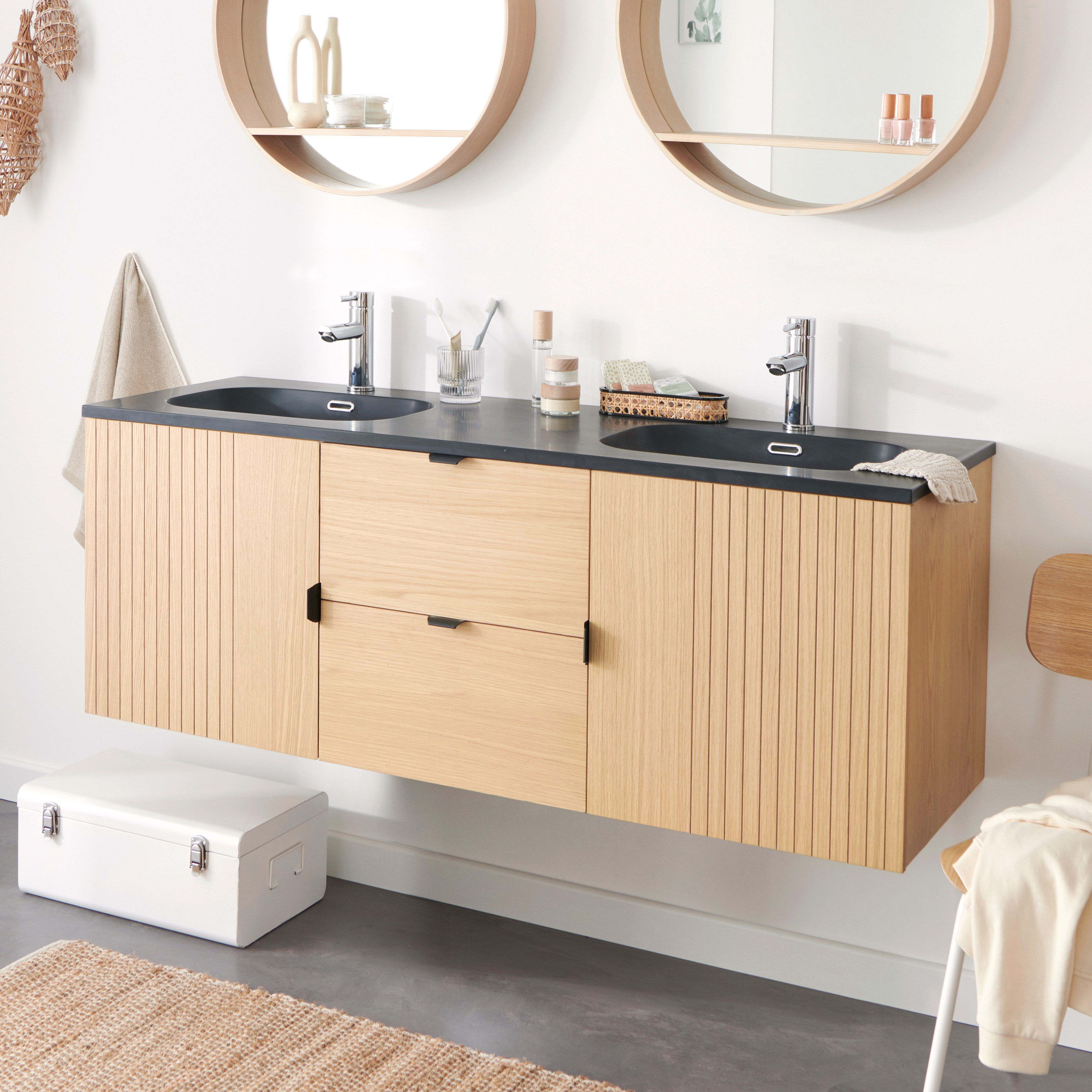 Meuble de salle de bain 140 cm STUDIO avec vasque