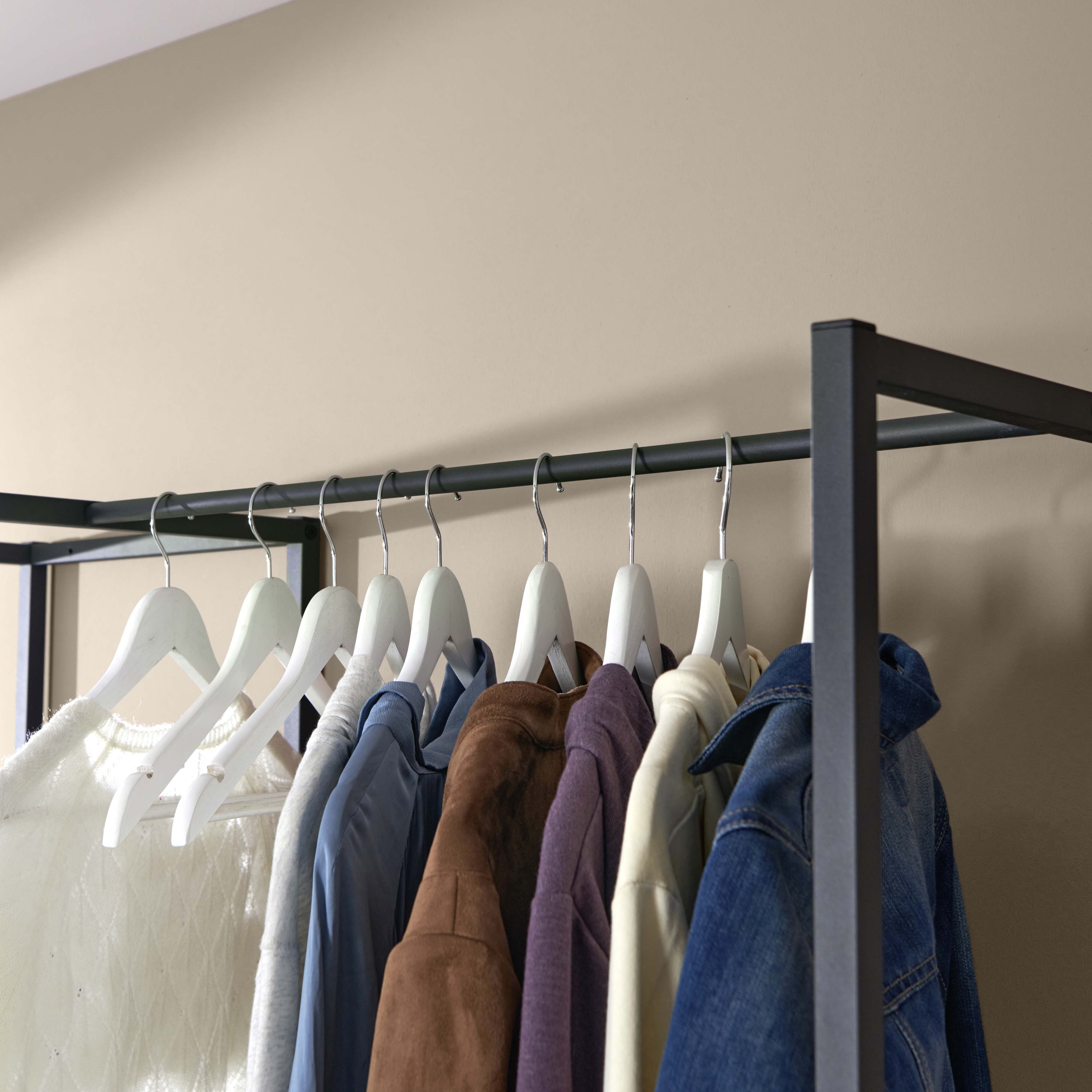 Portant vêtements bois et métal L120 x H200 cm KLEID