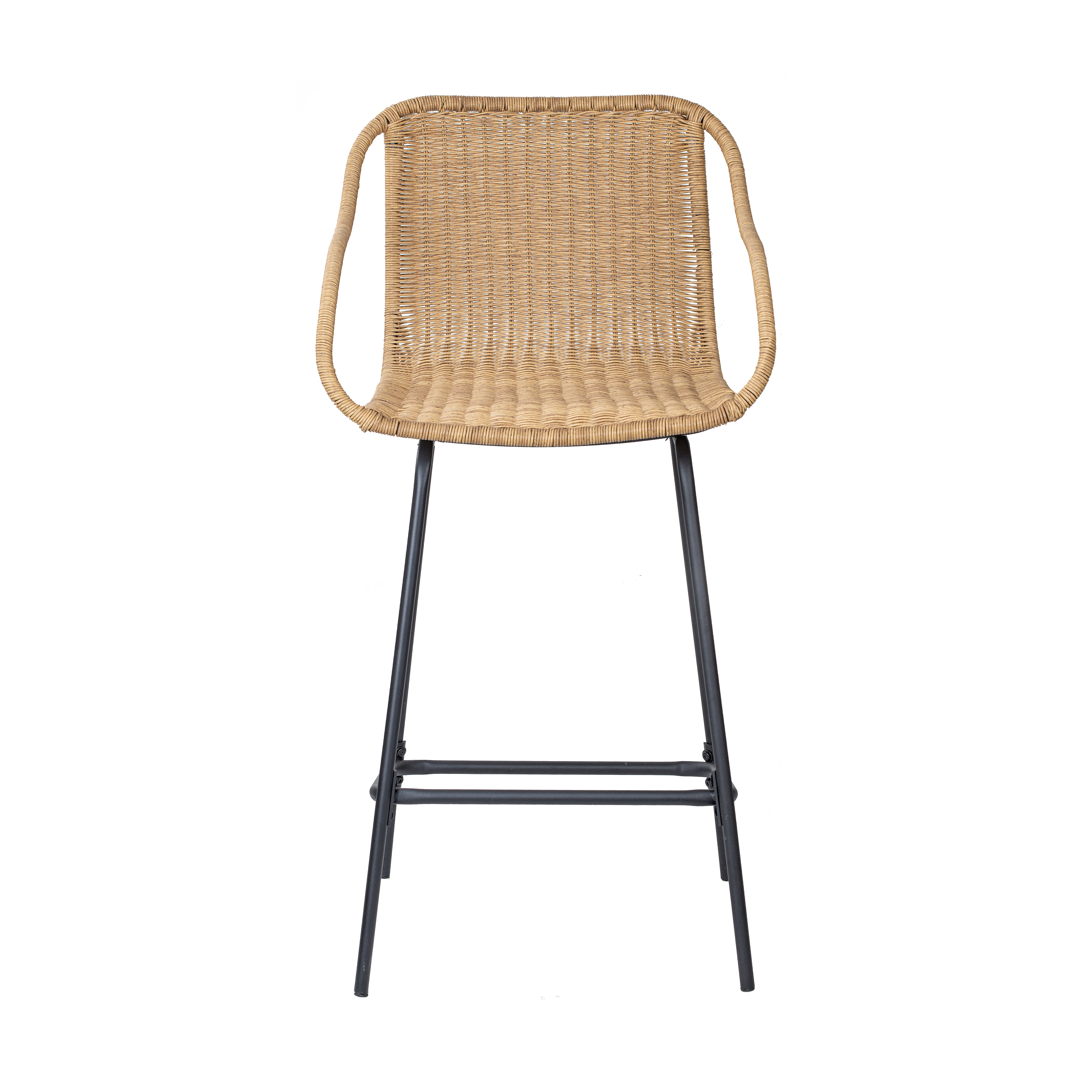 Chaises d'îlot en rotin 65 cm - MOOREA - Lot de 2