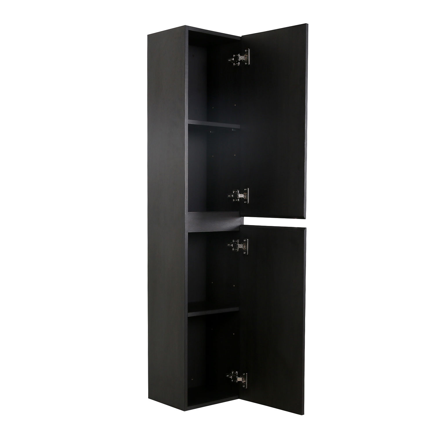 Colonne noir de salle de bain SORRENTO décor chêne 140 cm