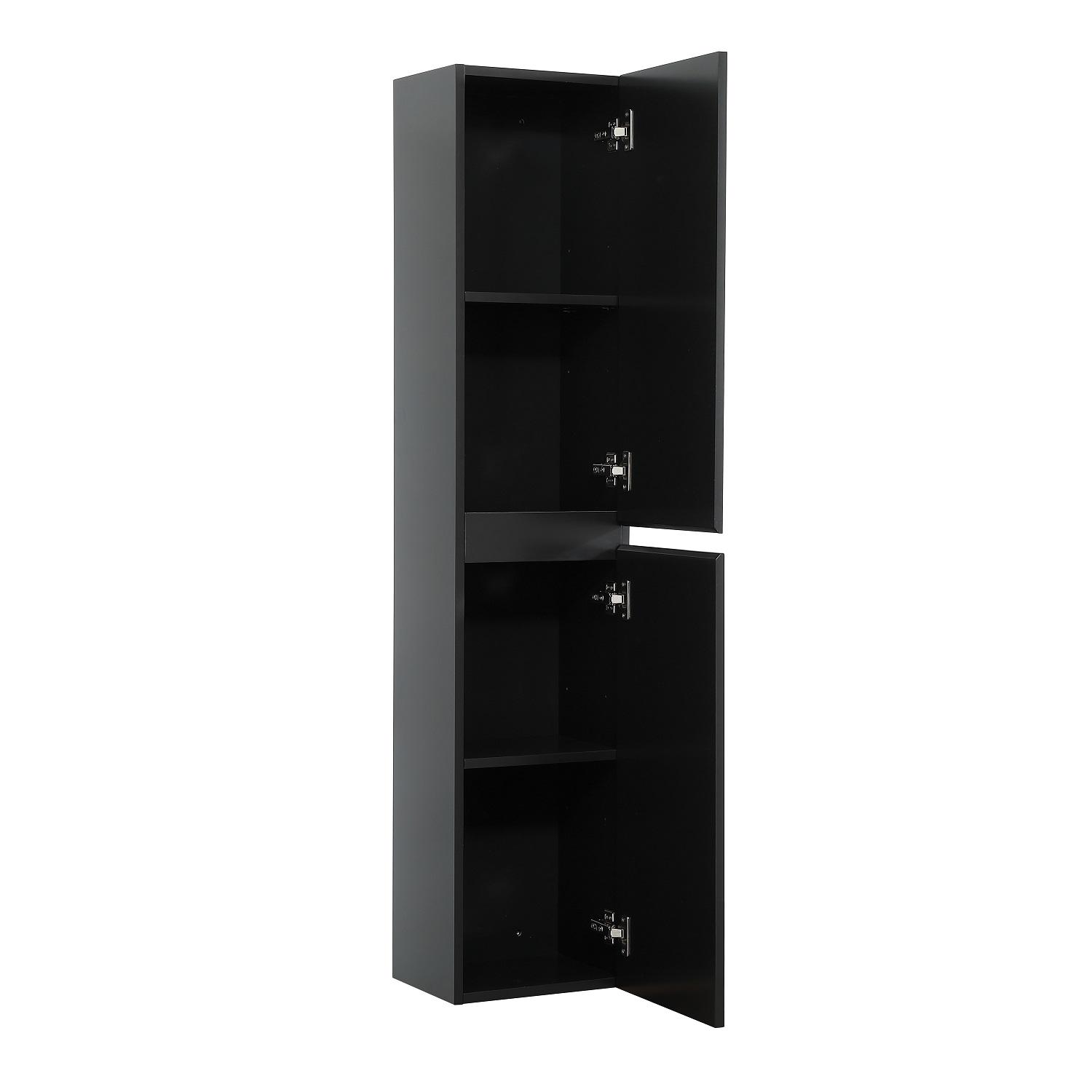 Ensemble meuble double vasque noir carbone  120cm  + vasque + colonne