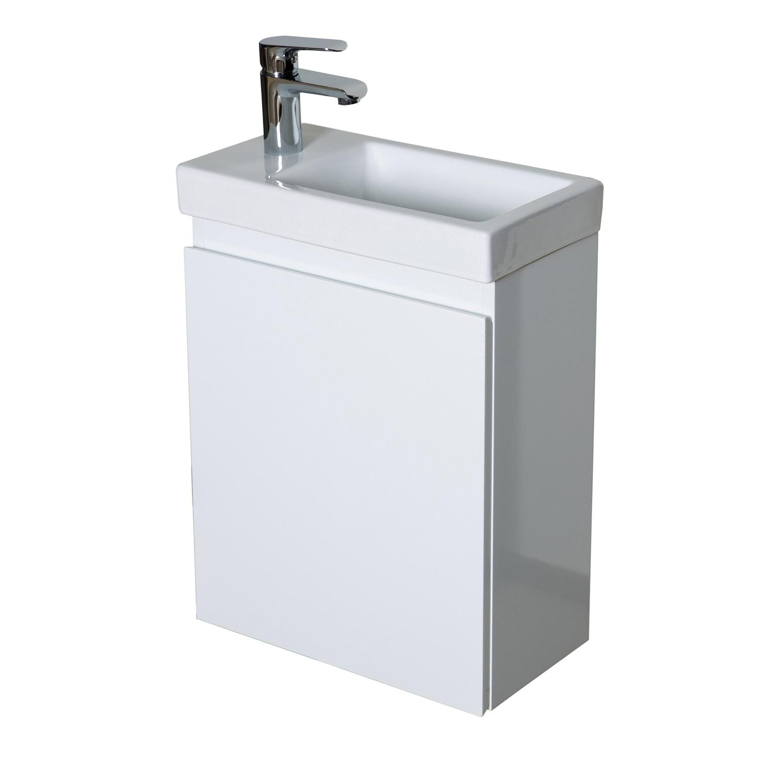 Ensemble meuble lave-mains + Robinet noir