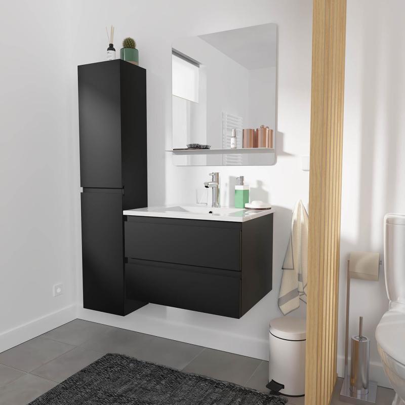 Colonne de salle de bain suspendue 140 cm