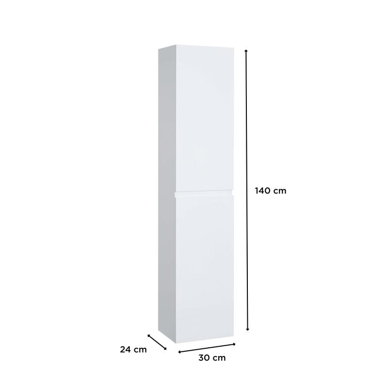 Colonne de salle de bain suspendue 140 cm