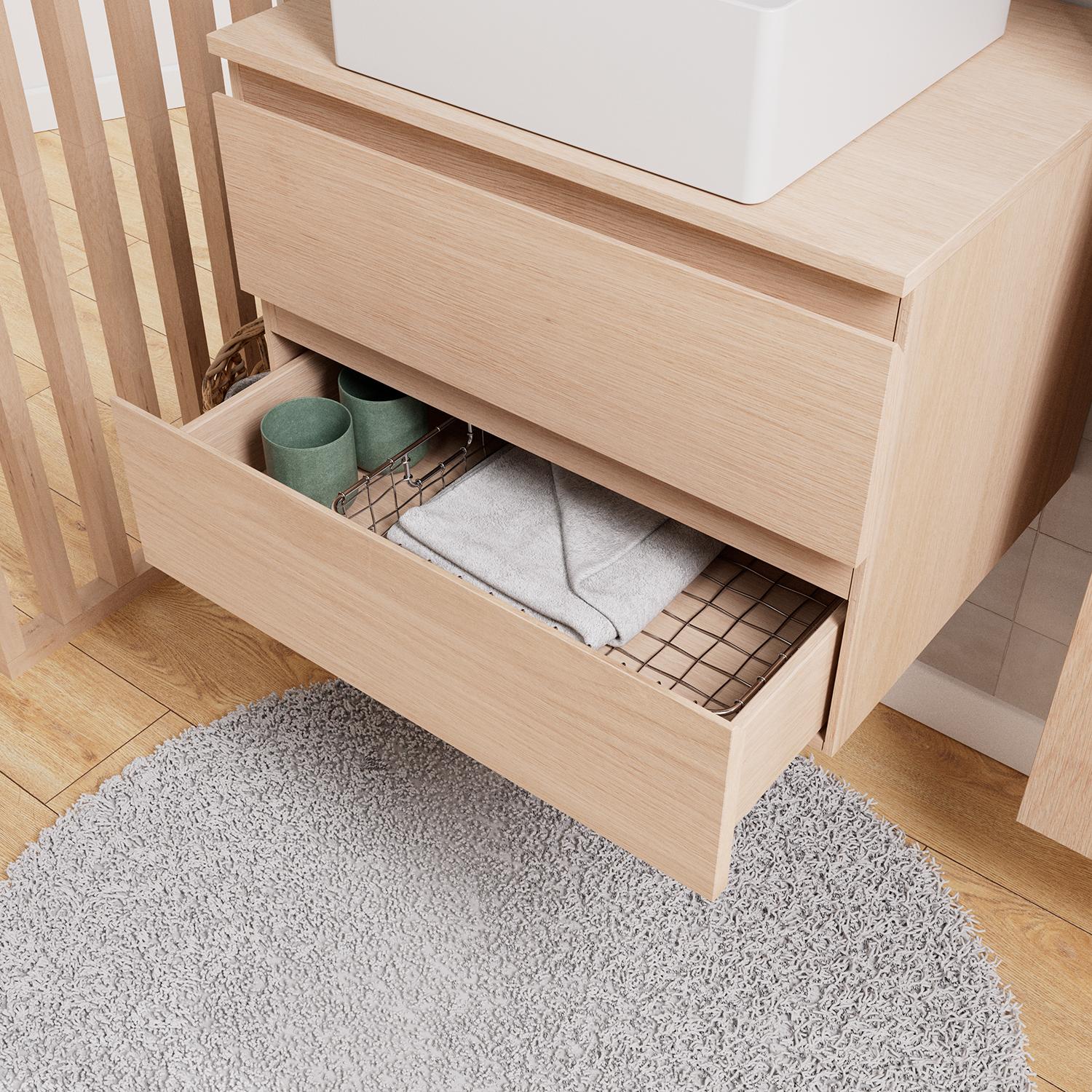 Ensemble meuble simple vasque 60 cm + vasque COMA
