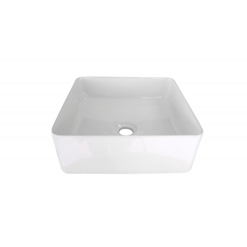 Ensemble meuble simple vasque 60 cm + vasque COMA + robinet TAP + miroir EMA + colonne SORRENTO