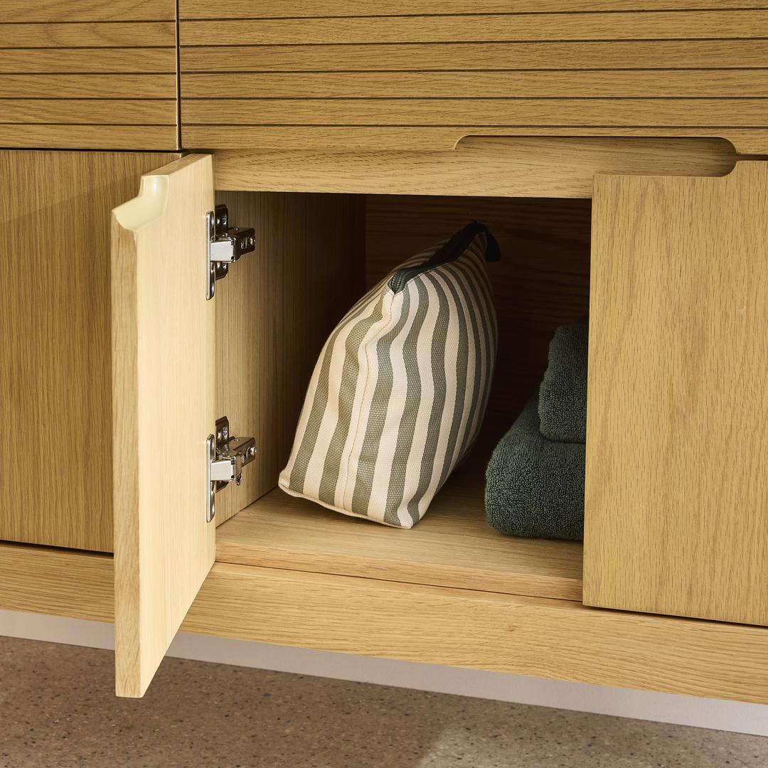 Ensemble meuble double vasque 120cm ALASKA + vasque DIEGO + robinet TAP + Miroir FLOKI + Colonne ALASKA