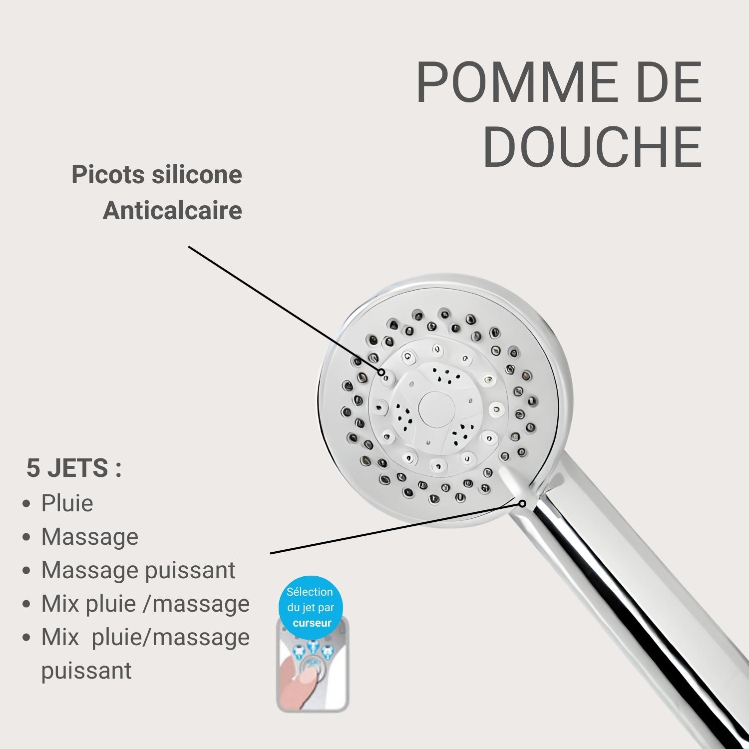 Douchette chromée ONDRA