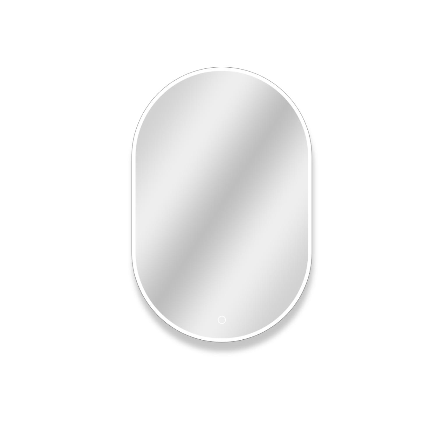 Miroir LED ovale 85x50cm avec rétroéclairage