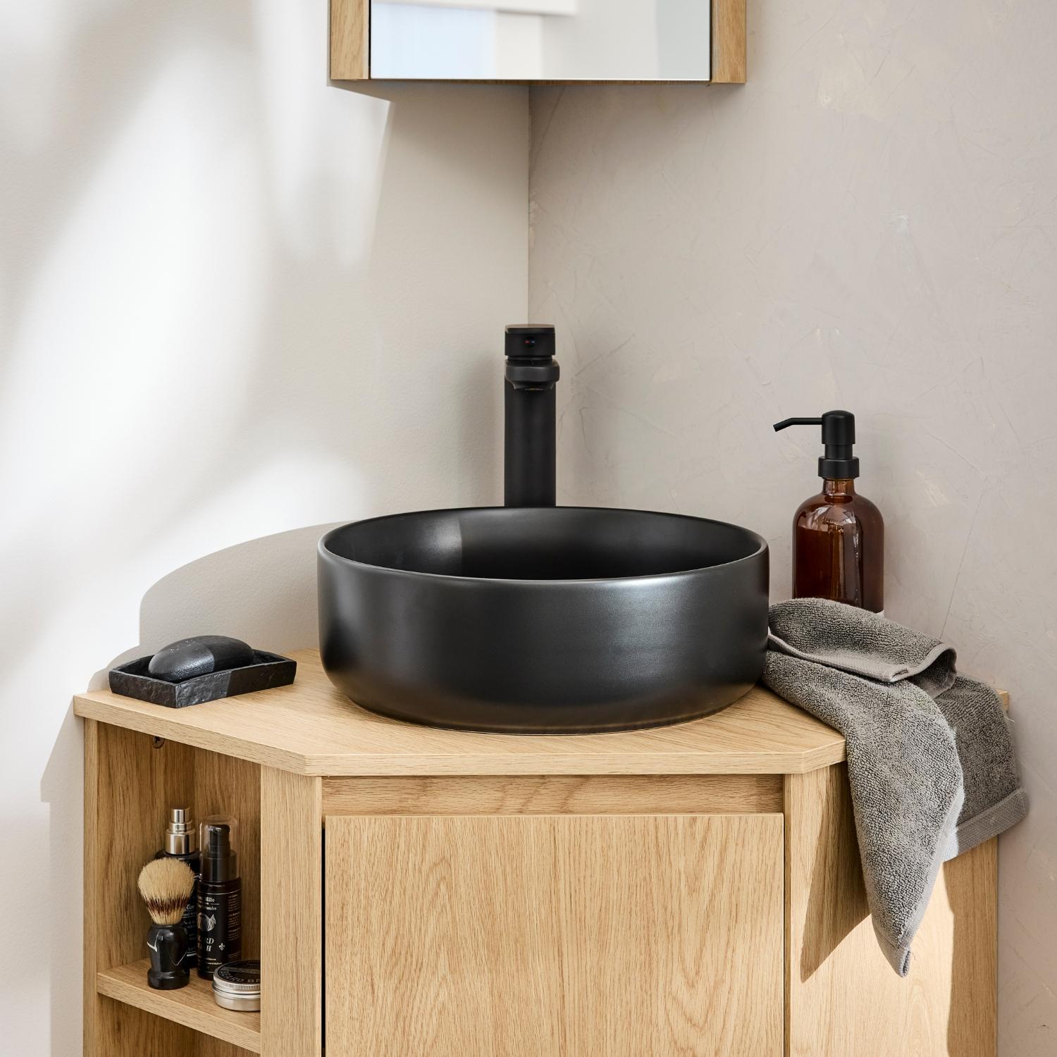 Vasque à poser ronde en céramique 36cm