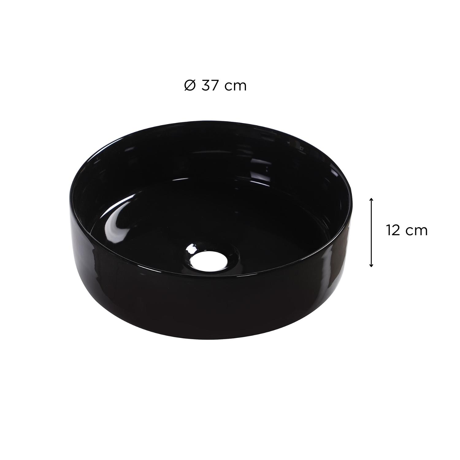 Vasque à poser ronde en céramique 36cm