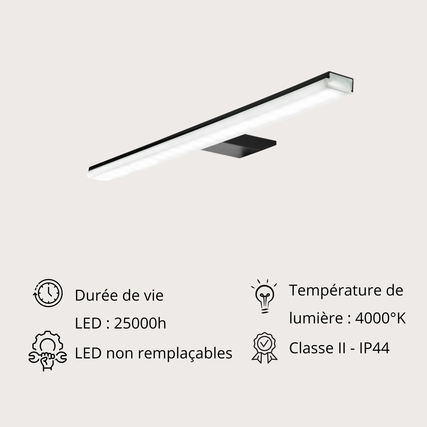 Spot LED noir 45,8 cm PANDORA
