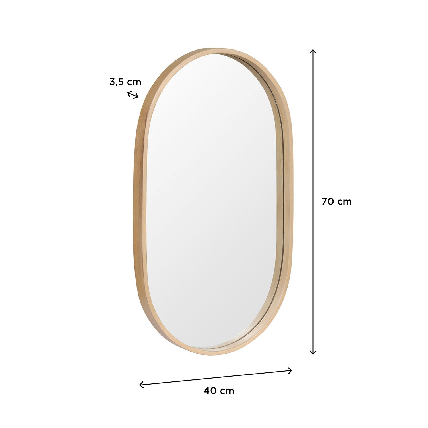 Miroir ovale 40x70 cm PEPPER