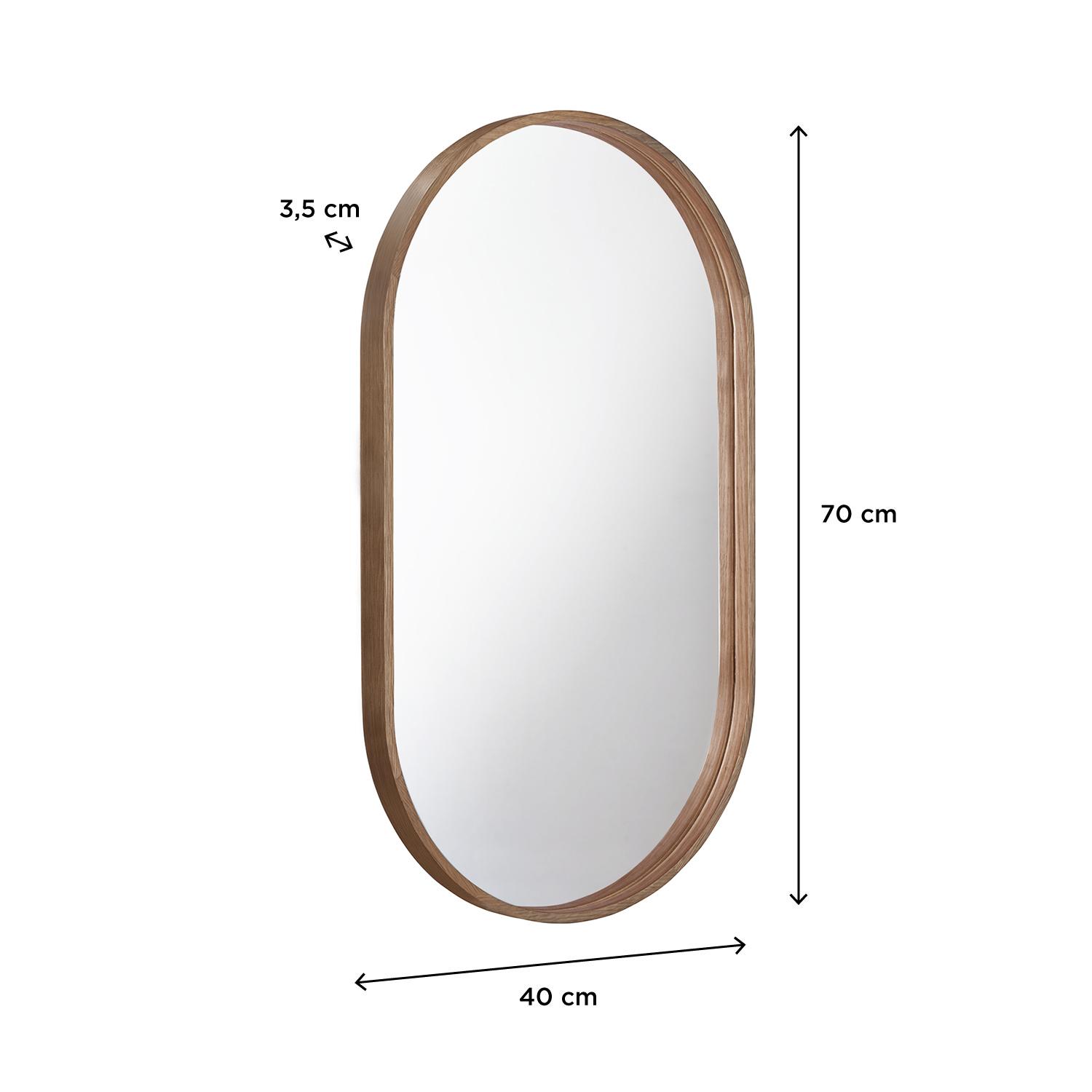 Miroir ovale 40x70 cm PEPPER