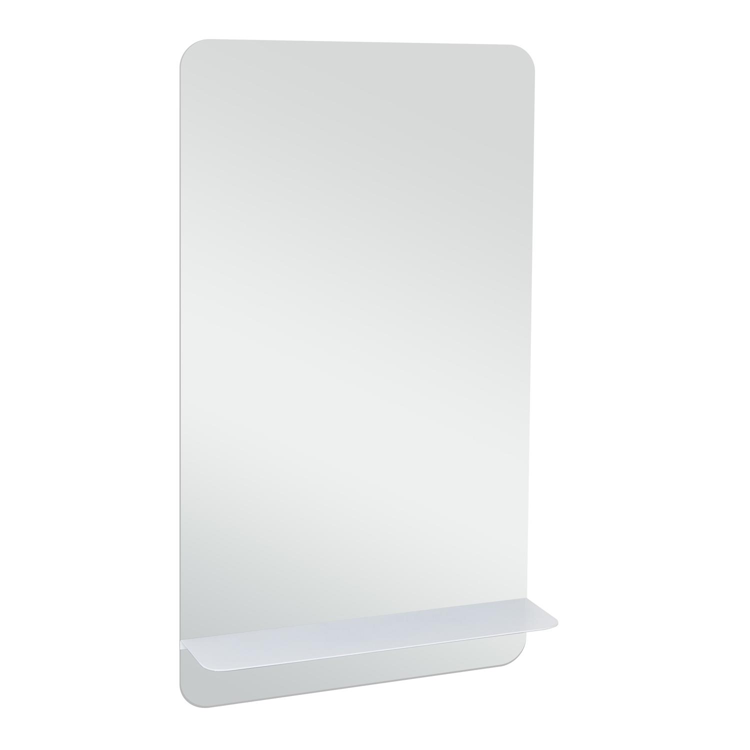 Miroir rectangulaire avec tablette noire 40 x 70 cm SIMONA