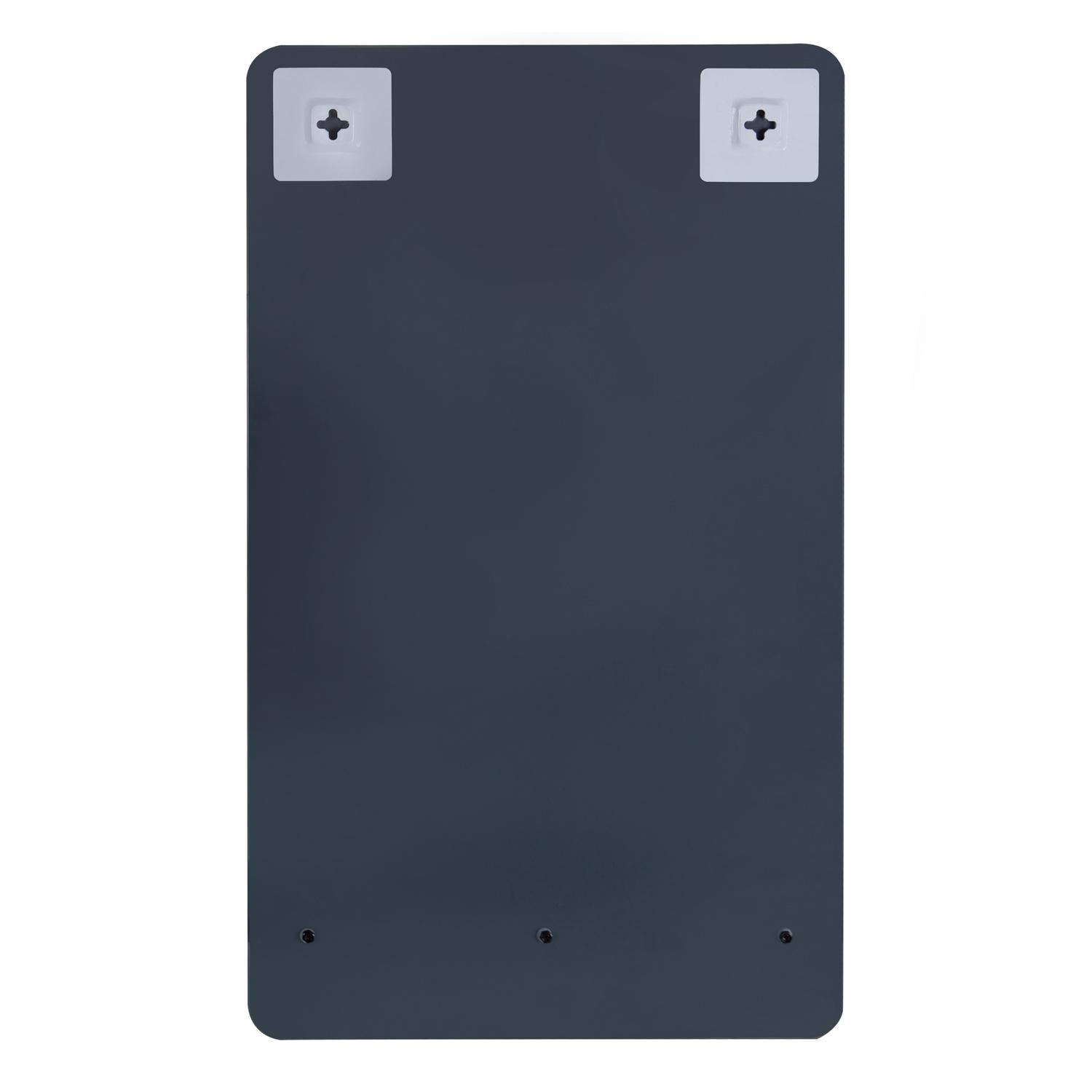 Miroir rectangulaire avec tablette noire 40 x 70 cm SIMONA