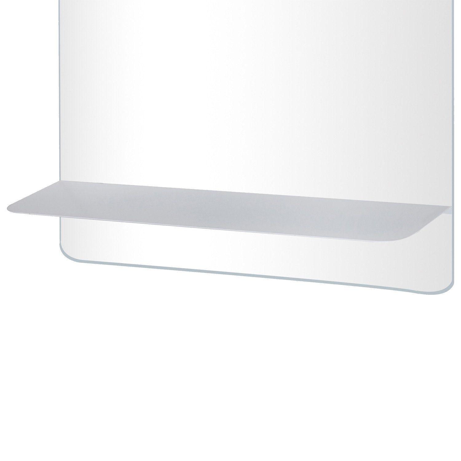 Miroir rectangulaire avec tablette blanche 60 x 70 cm SORRENTO