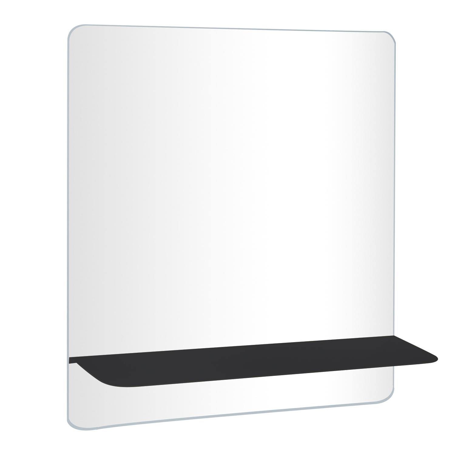 Miroir rectangulaire avec tablette blanche 60 x 70 cm SORRENTO