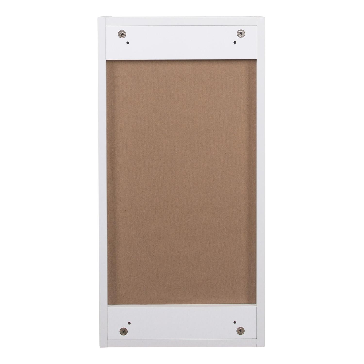 Module de rangement - Armoire de toilette - Faible profondeur - Blanc laqué