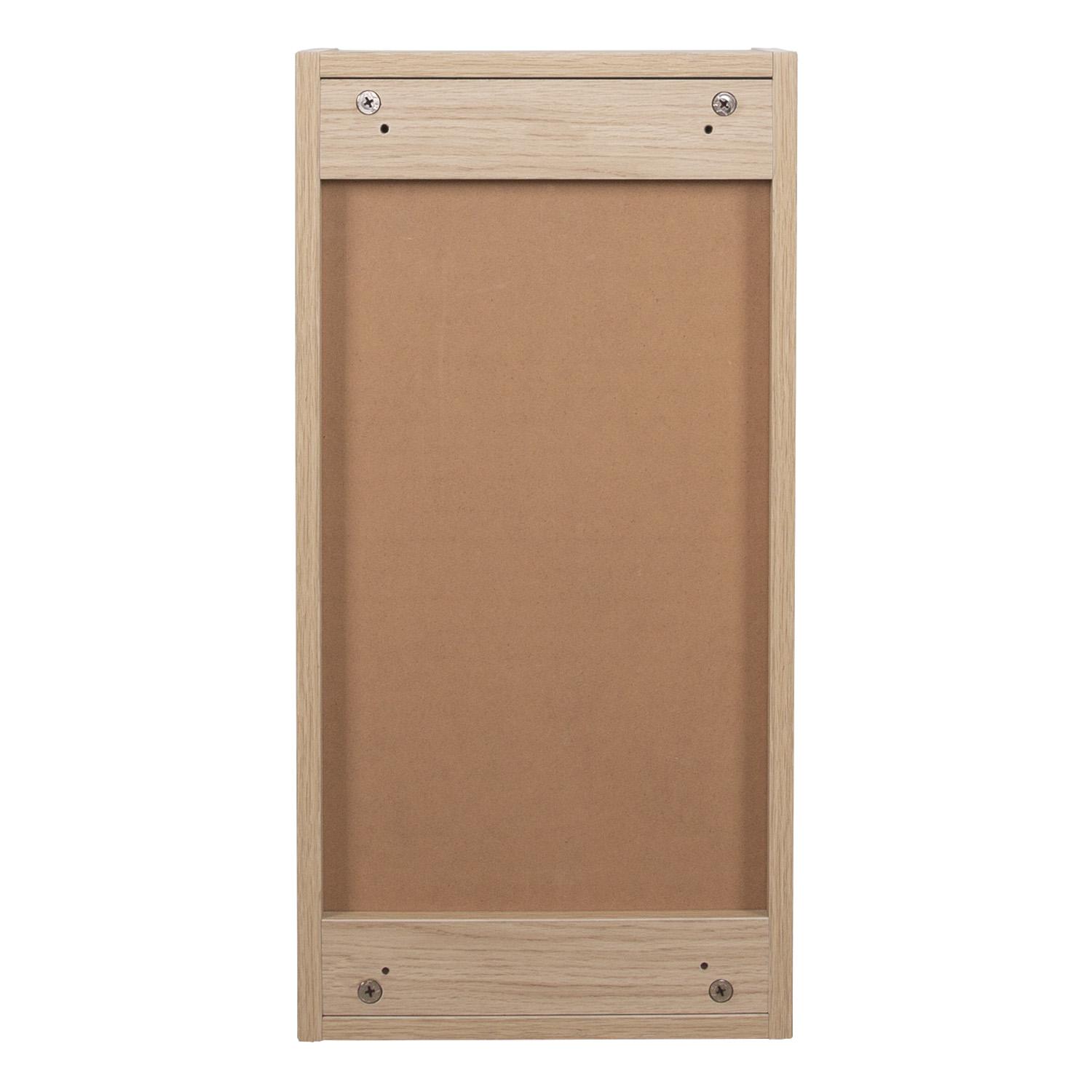 Armoire de toilette 60cm décor chêne porte + miroir