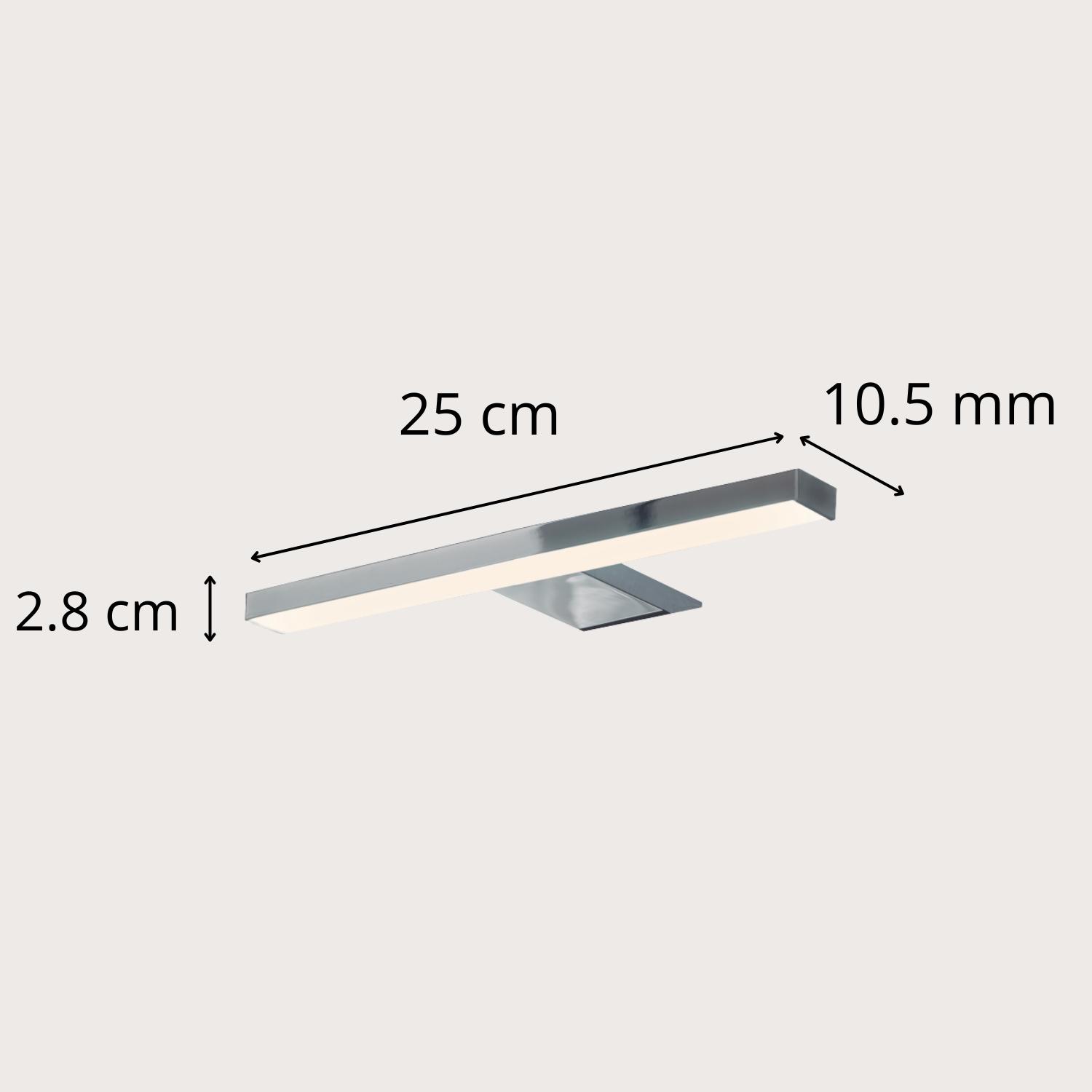 Spot LED chromé 25 cm SARAY