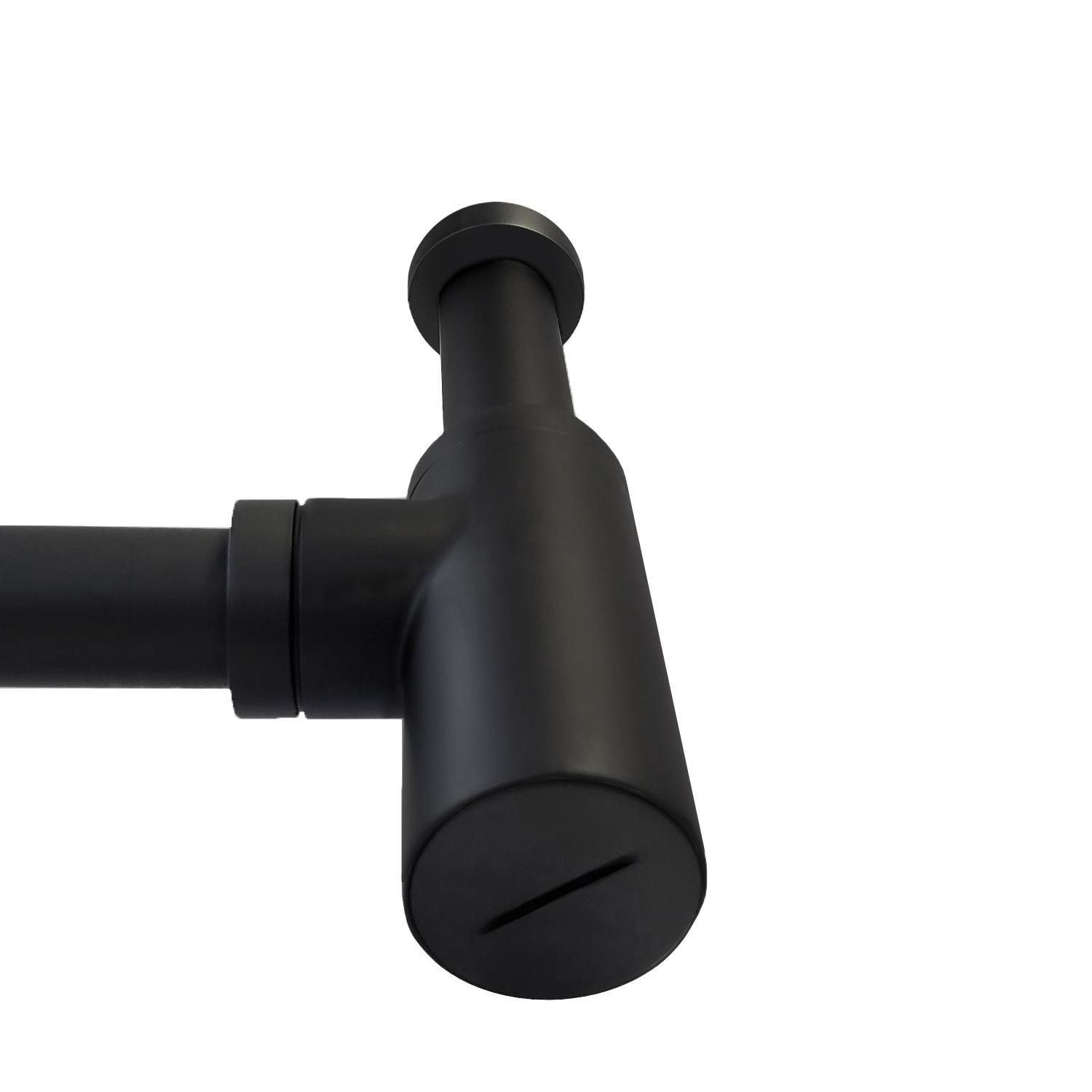 Siphon rond noir découpable D32mm