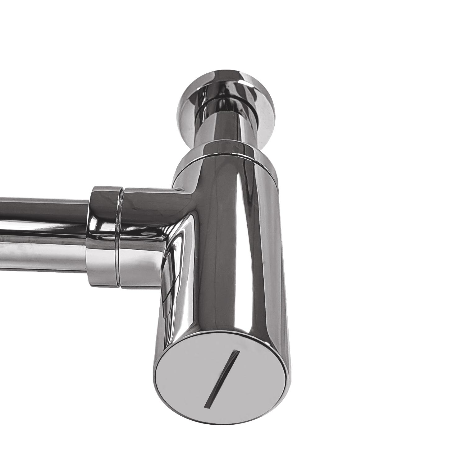 Siphon rond noir découpable D32mm
