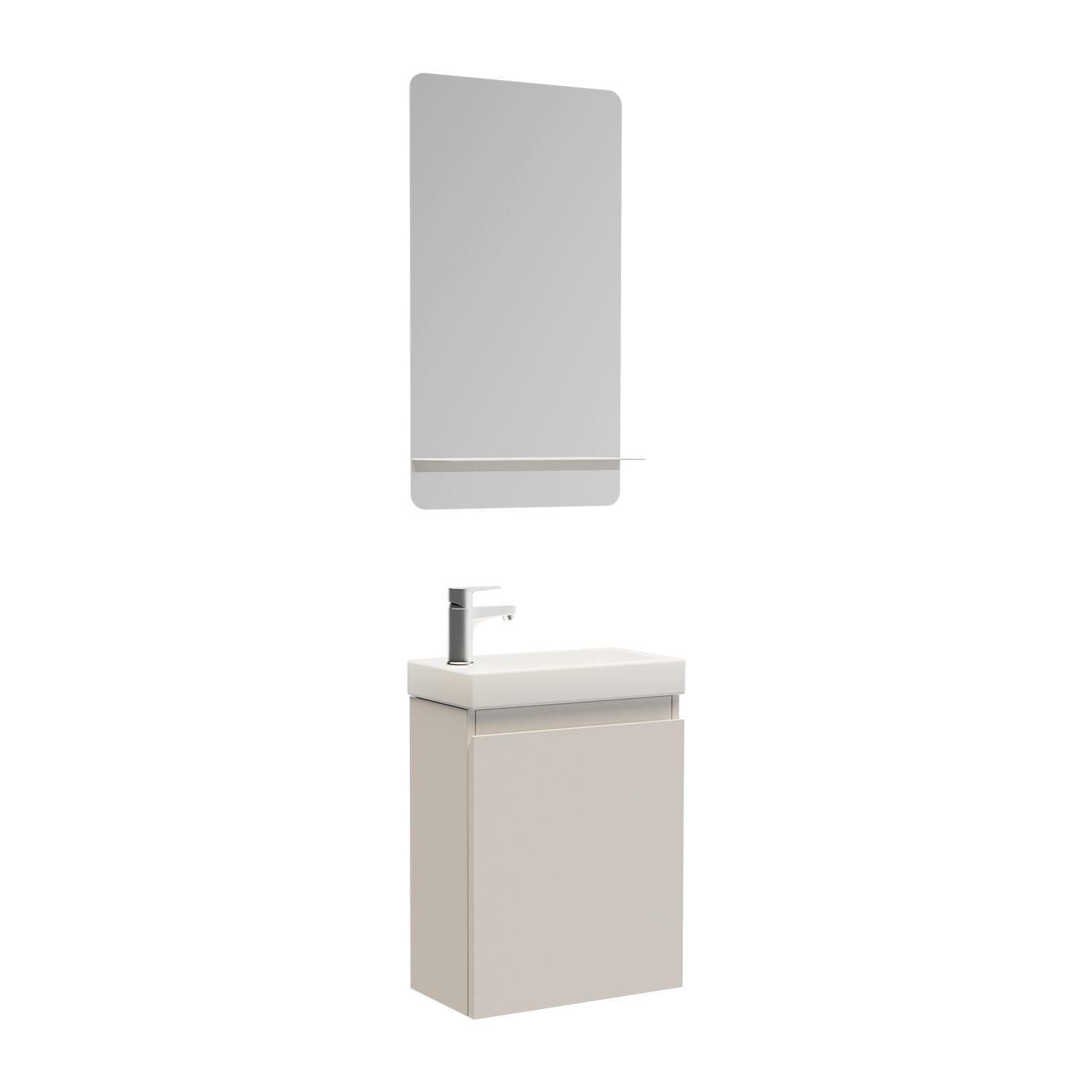 Ensemble meuble lave-mains LISA + Robinet TAP + Miroir SIMONA