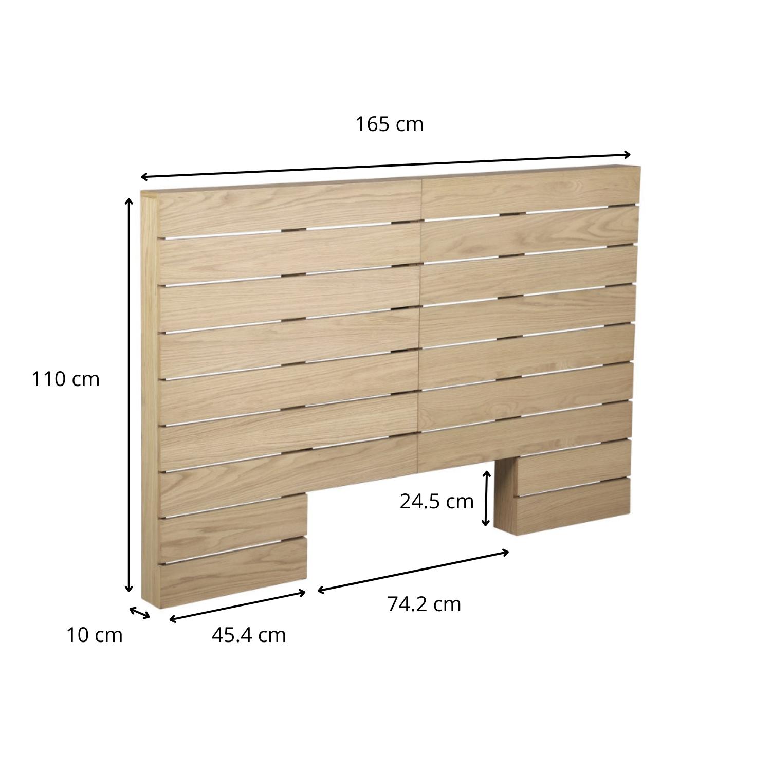 Tête de lit en bois 165 cm KABANN