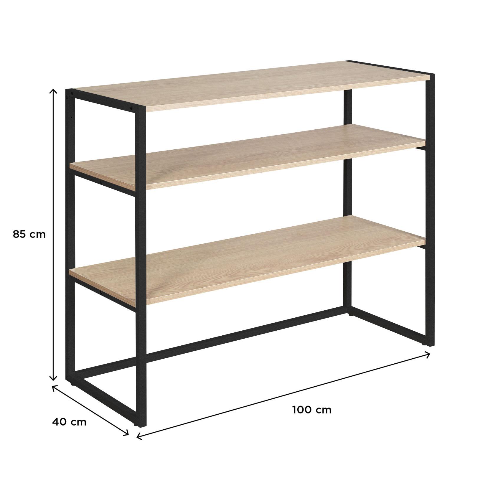 Portant vêtements sous combles étagères L100 x H85 cm