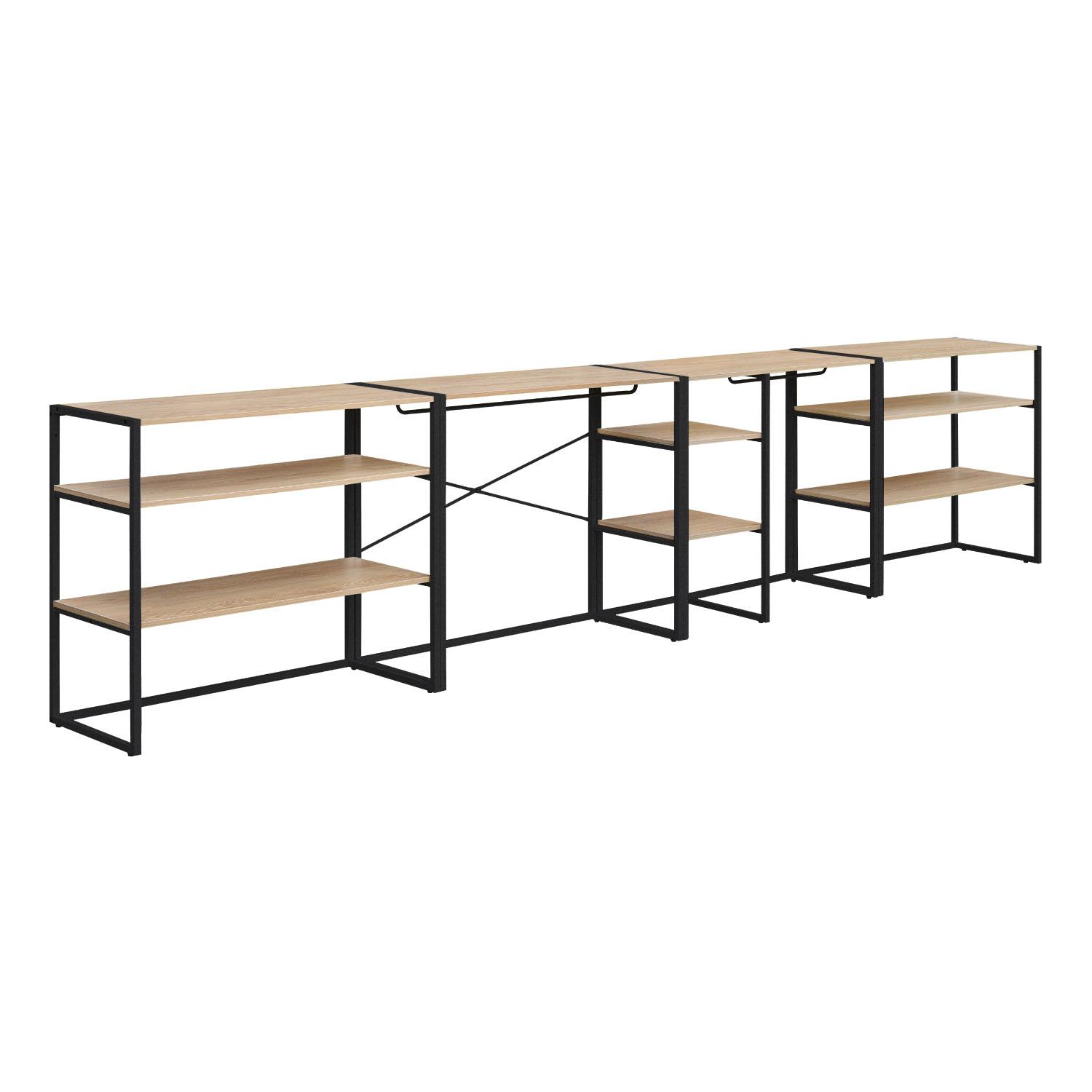 Portants vêtements sous combles modulables - Lot de 4