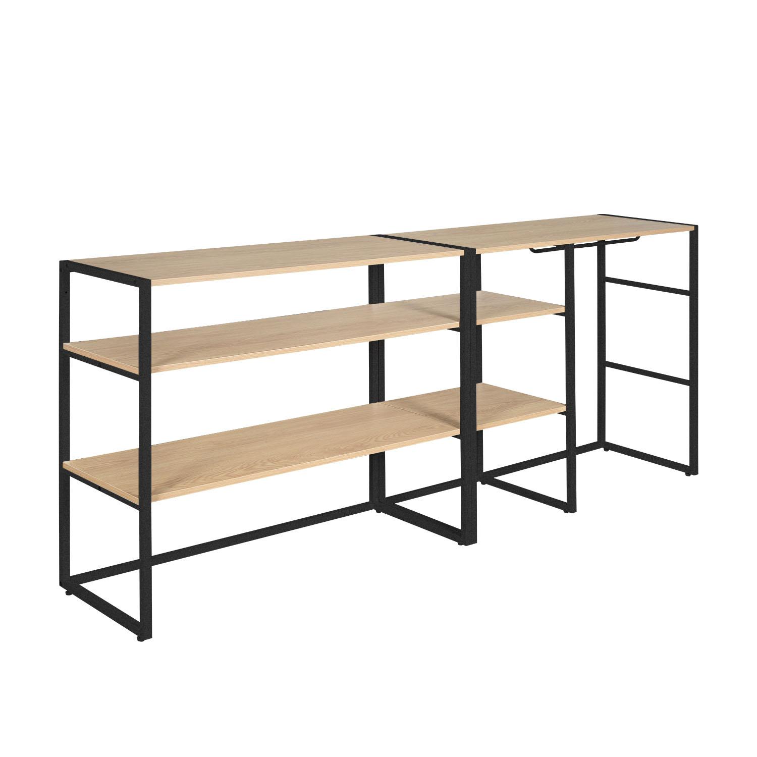 Portants vêtements sous combles modulables - Lot de 2