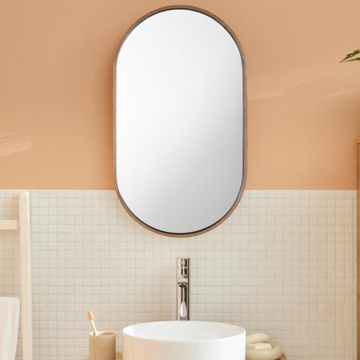 Miroir ovale 40x70cm