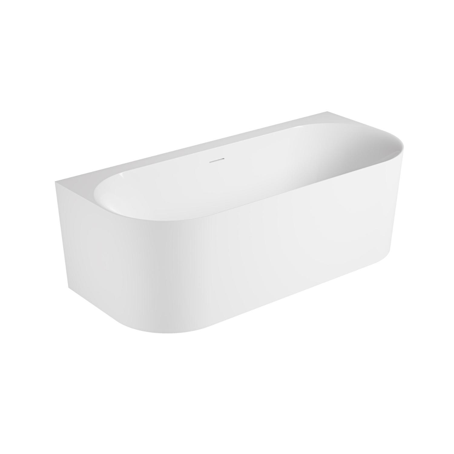 Baignoire acrylique murale blanche 170cm