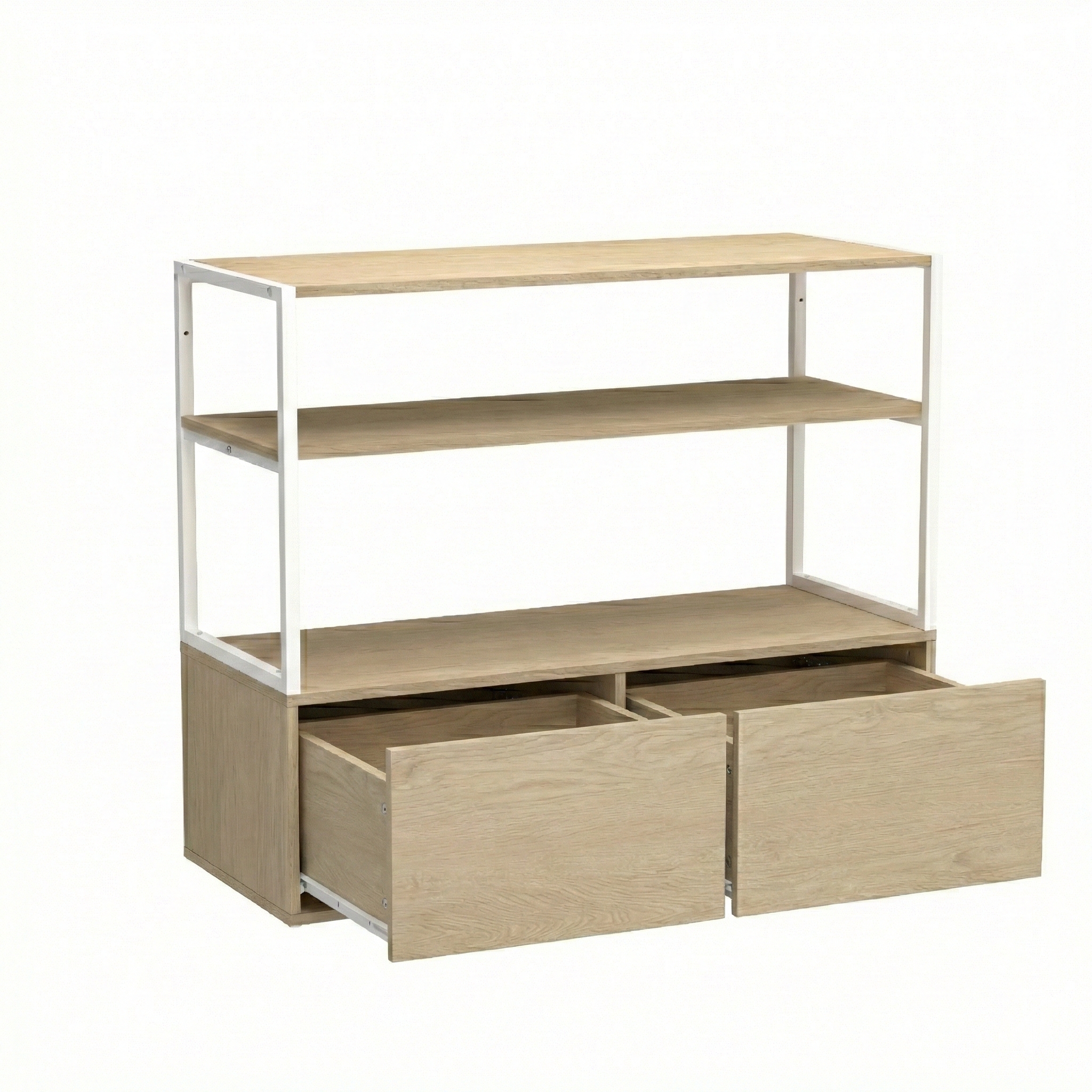 Lot de 2 portants vêtement sous combles modulables 200x85cm