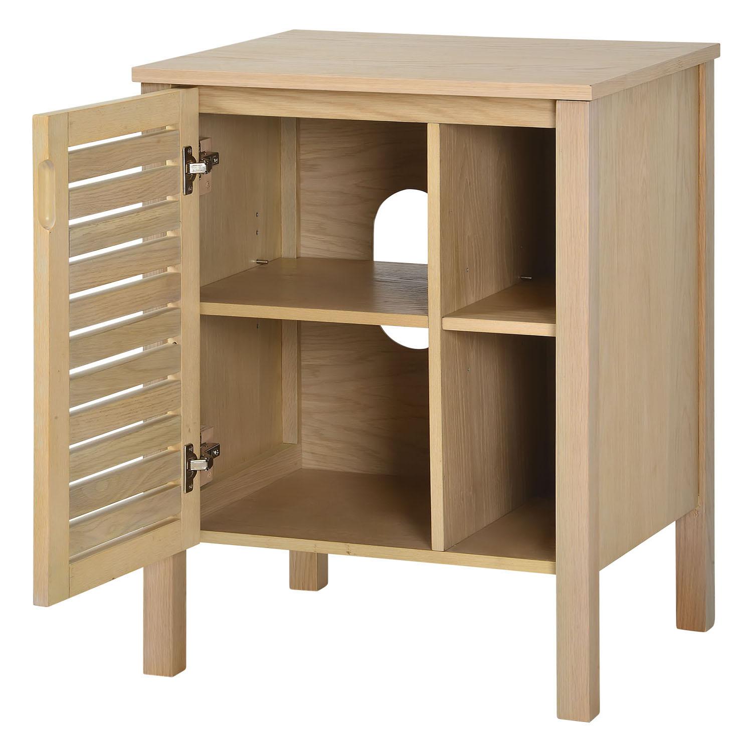Ensemble simple vasque 60cm chêne avec vasque, robinet, miroir et colonne