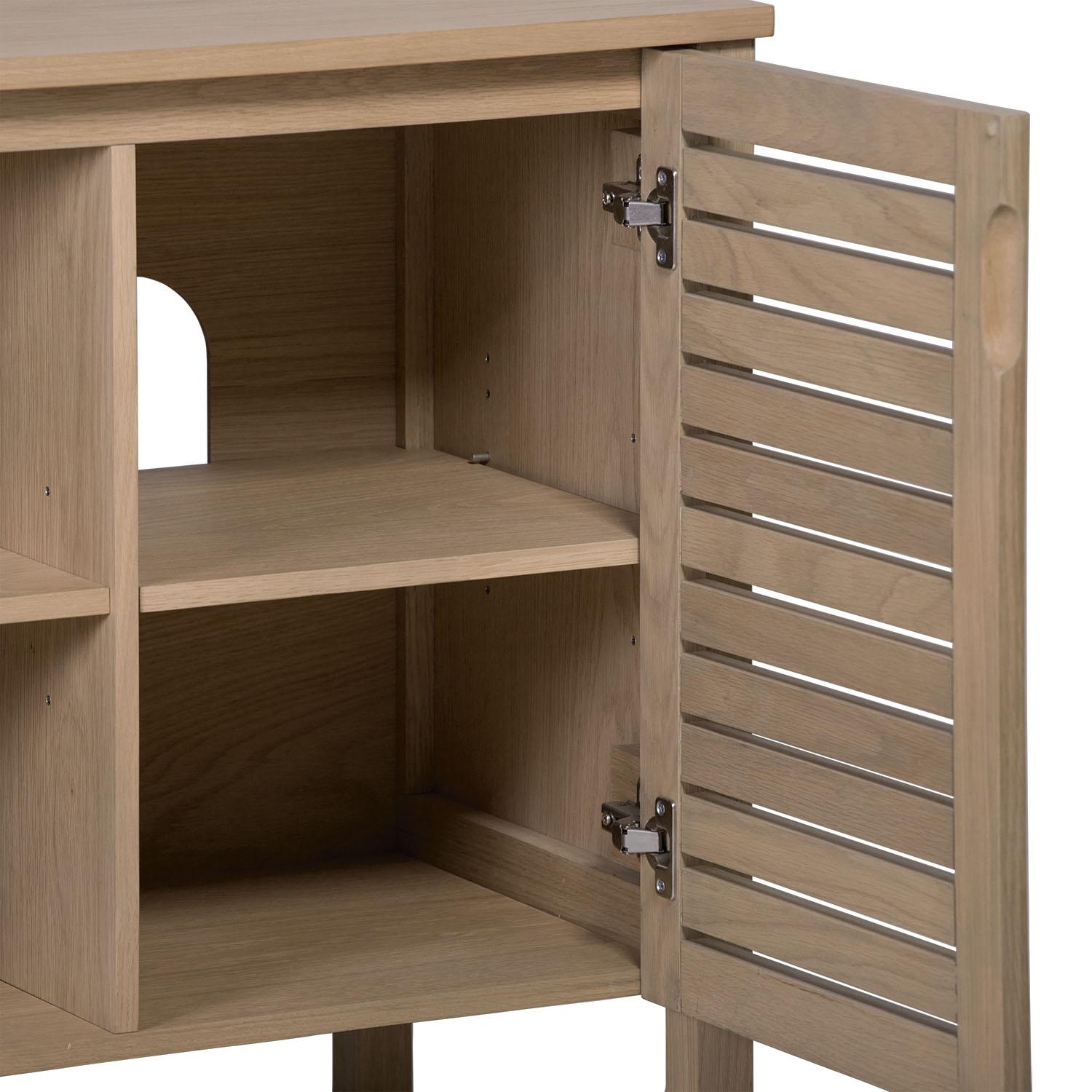 Ensemble simple vasque 90cm chêne avec vasque et robinet chromé