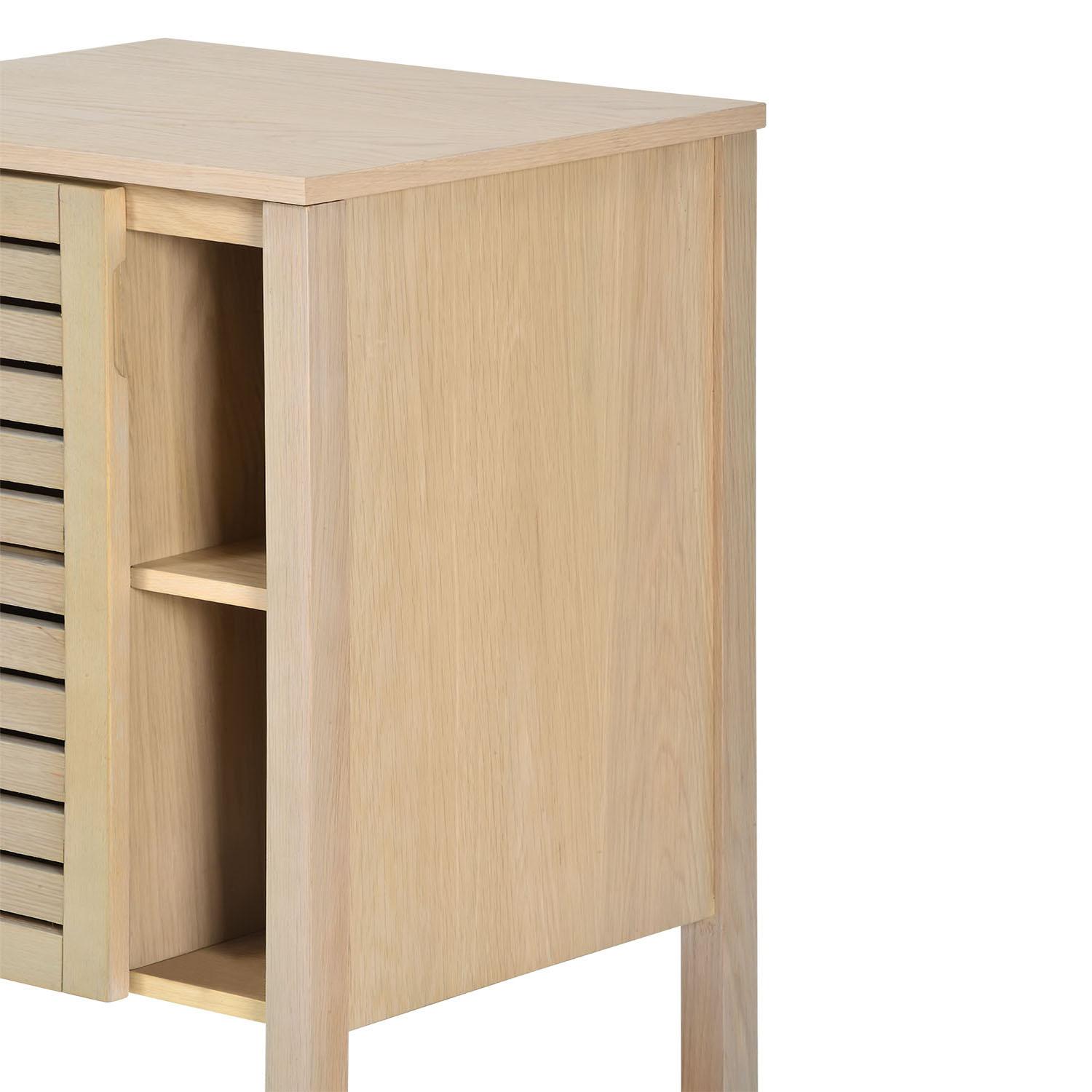 Ensemble simple vasque 60cm chêne avec vasque et robinet chromé