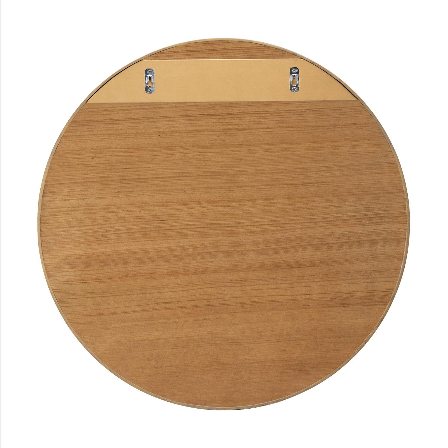 Ensemble salle de bain 120cm double vasque chêne naturel avec colonne, vasques rondes blanches, miroirs et robinets