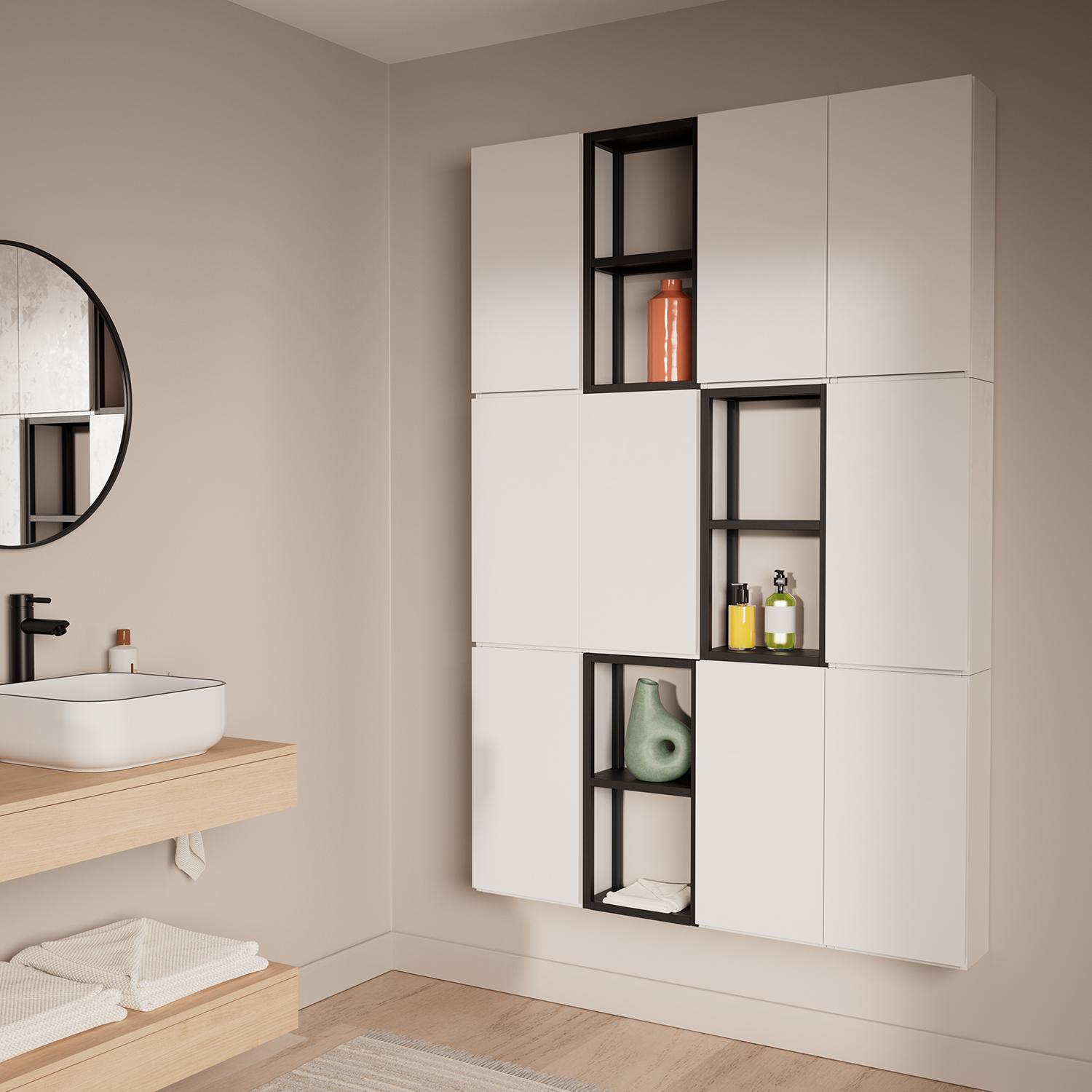 Module de rangement - Etagère en métal - faible profondeur 30x60cm