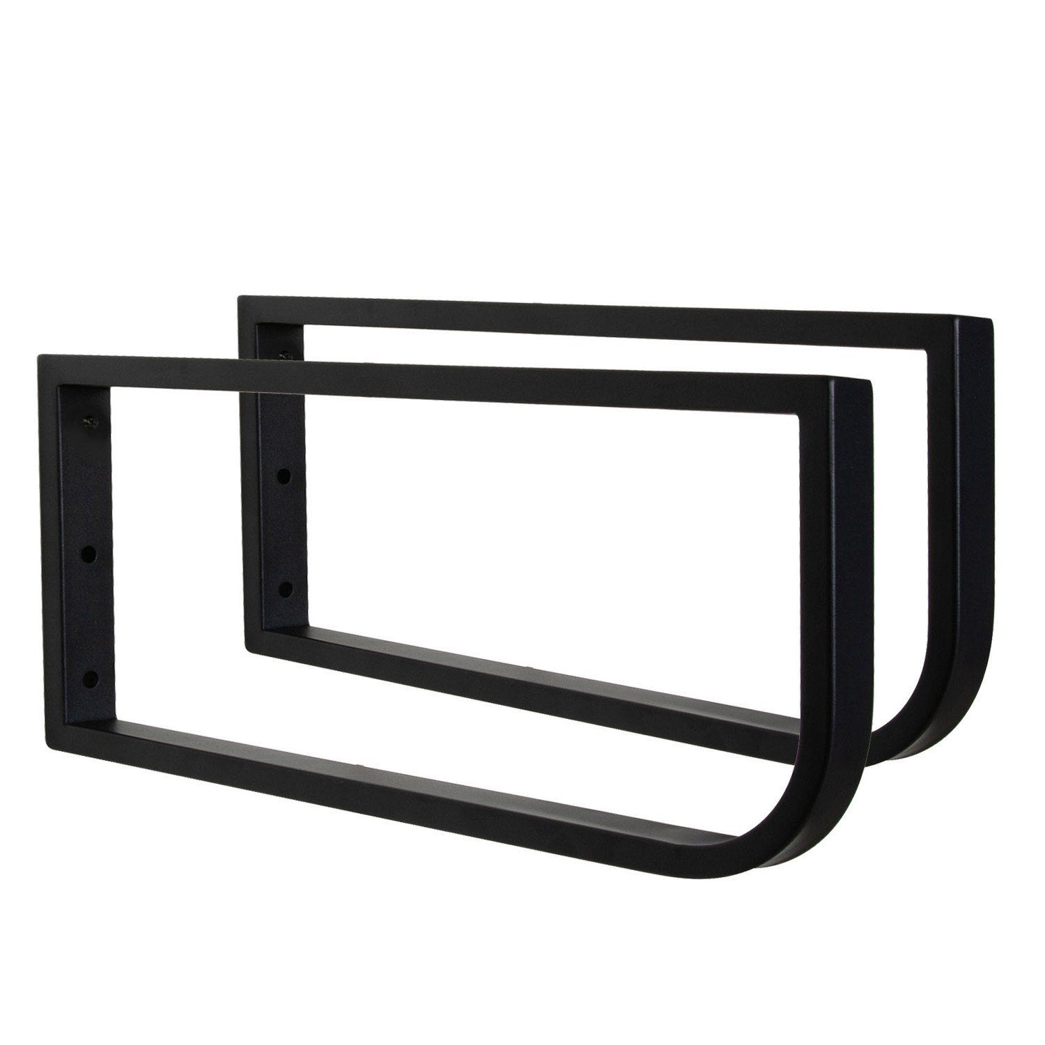 Équerres Porte-Serviettes WILL - Jeu de 2 équerres - Métal Satiné ou Noir Mat