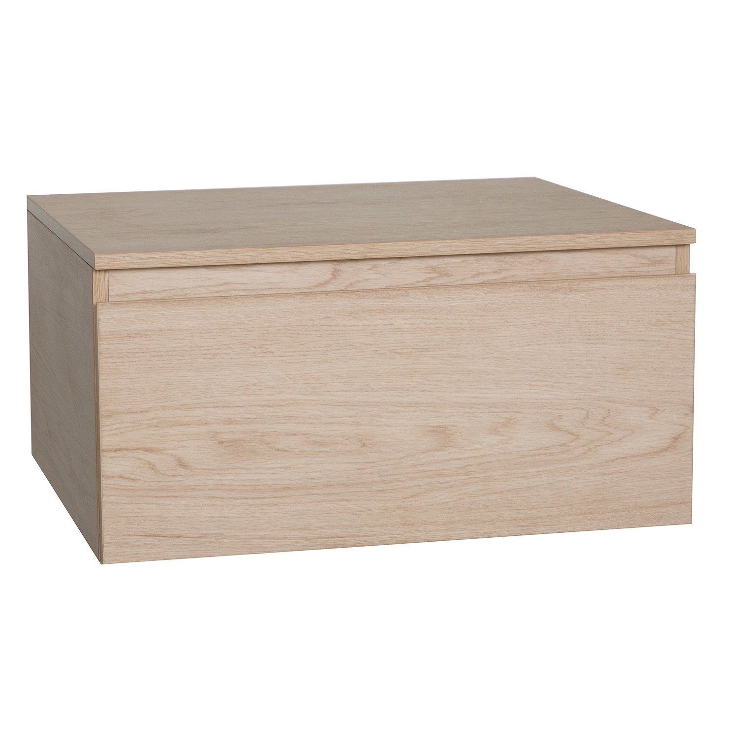 Meuble tiroir / Module de rangement WILL - Décor Chêne ou Blanc Laqué
