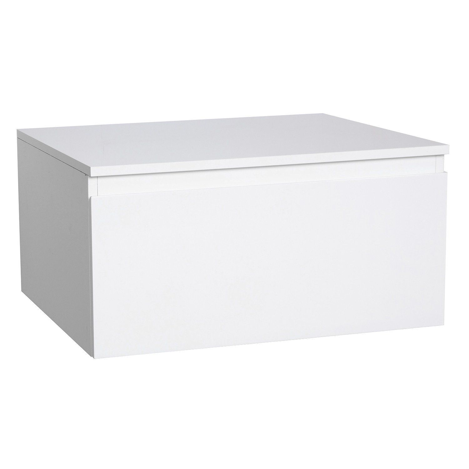 Meuble tiroir / Module de rangement WILL - Décor Chêne ou Blanc Laqué