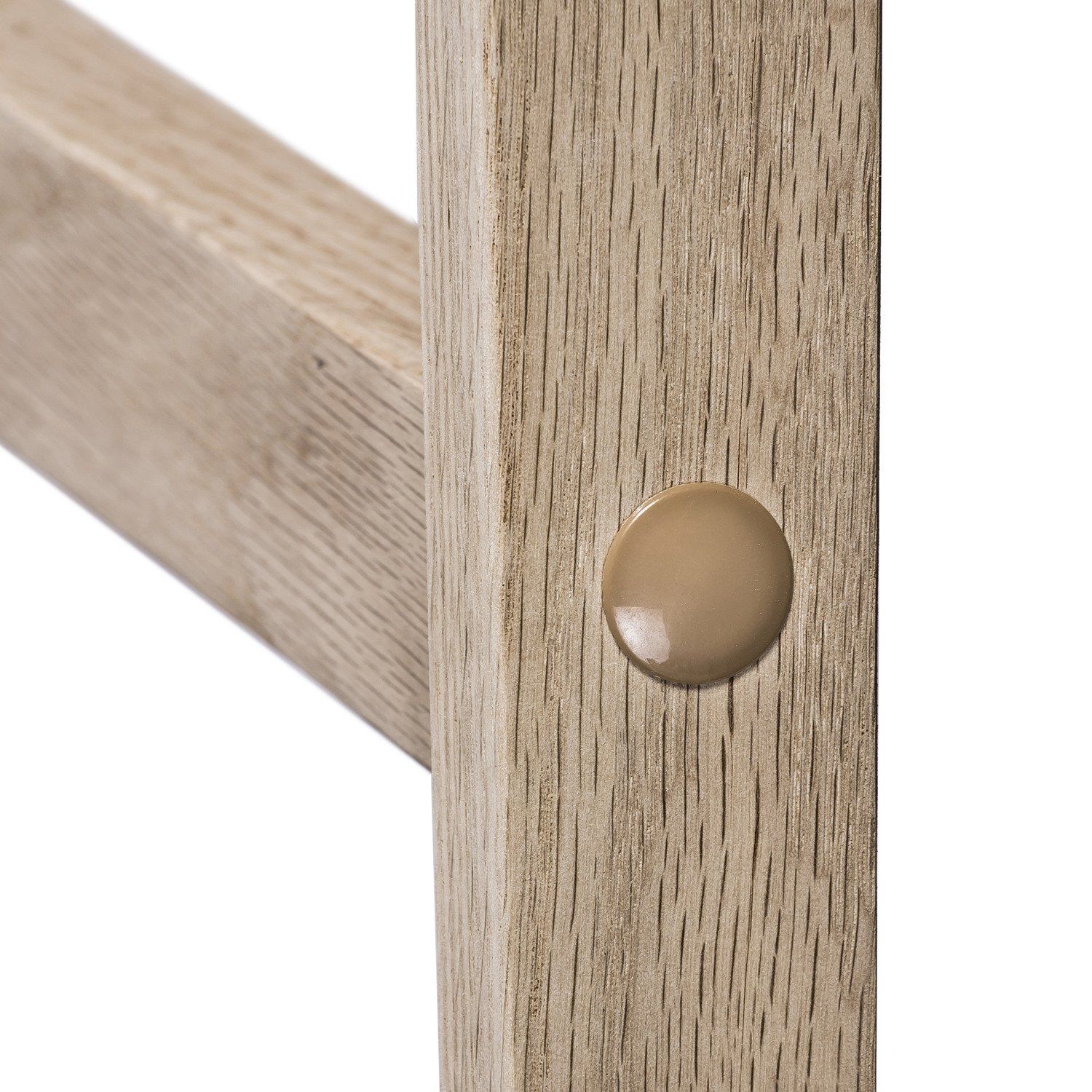 Tabourets de Bar Bois et Blanc 75cm RIVA | Lot de 4