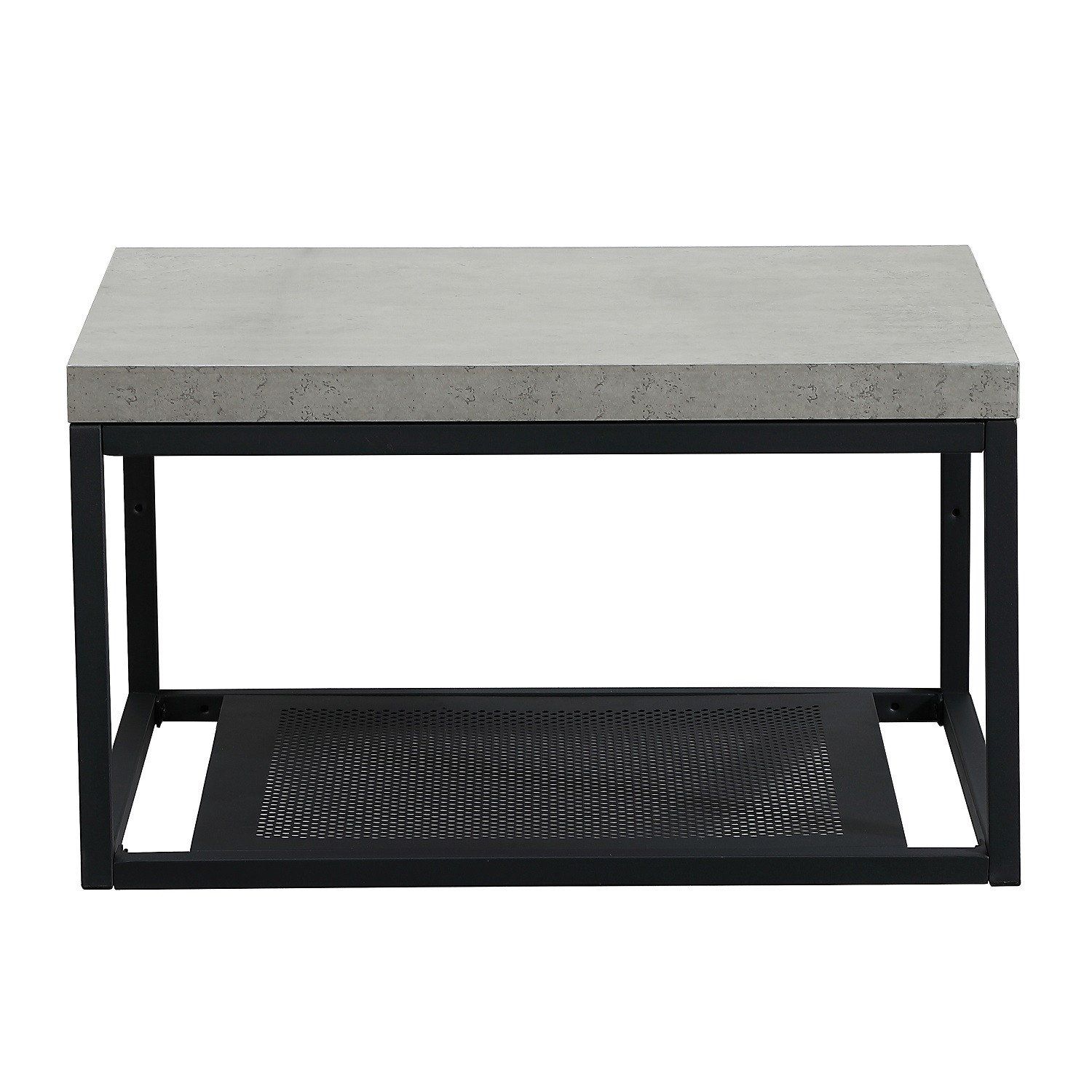 Plan de toilette suspendu pour vasque WILL - Ep. 12 cm L60 cm + Structure Métal Noir Mat - Décor Chê