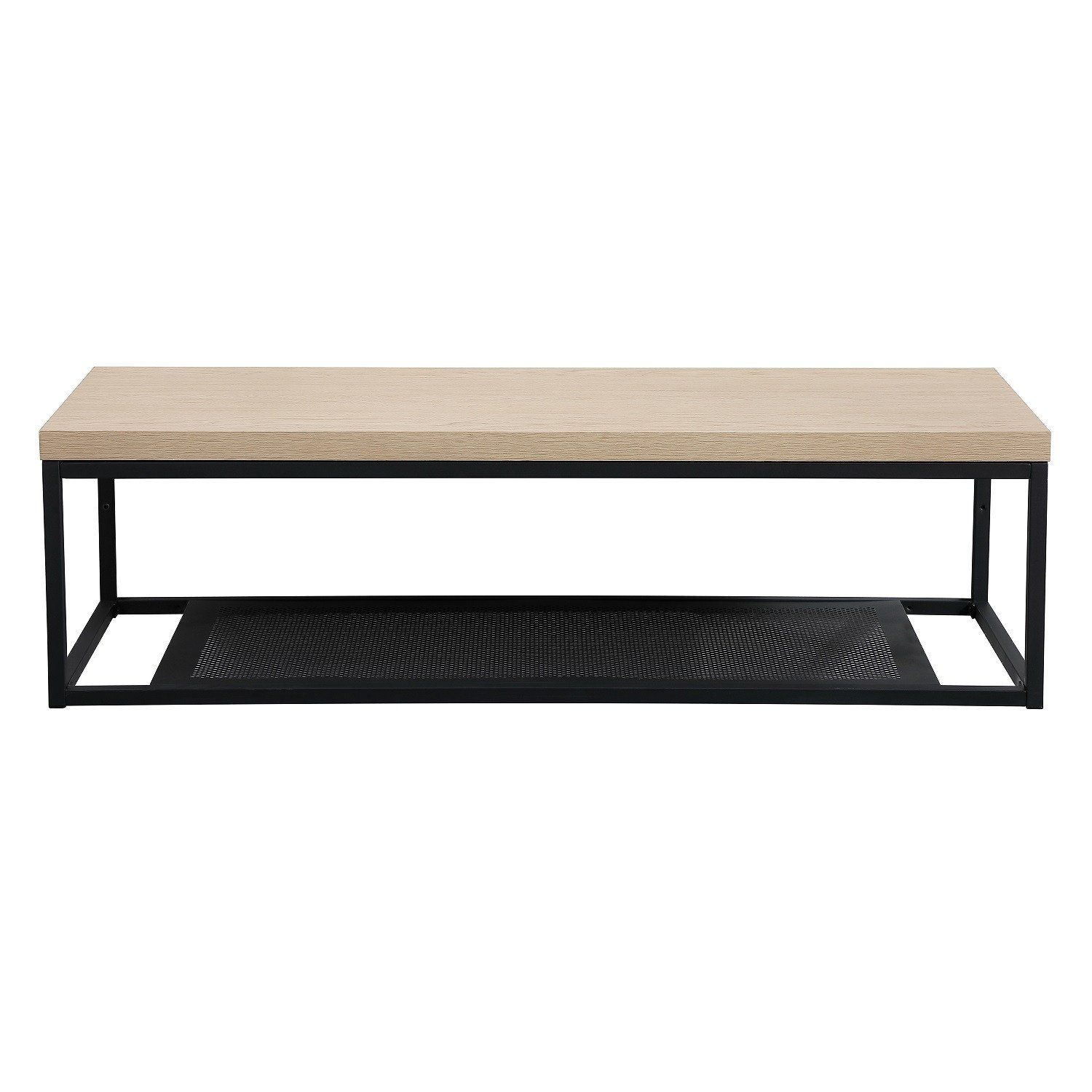 Plan de toilette suspendu pour vasque WILL - Ep. 12 cm L120 cm + Structure Métal Noir Mat - Décor Ch